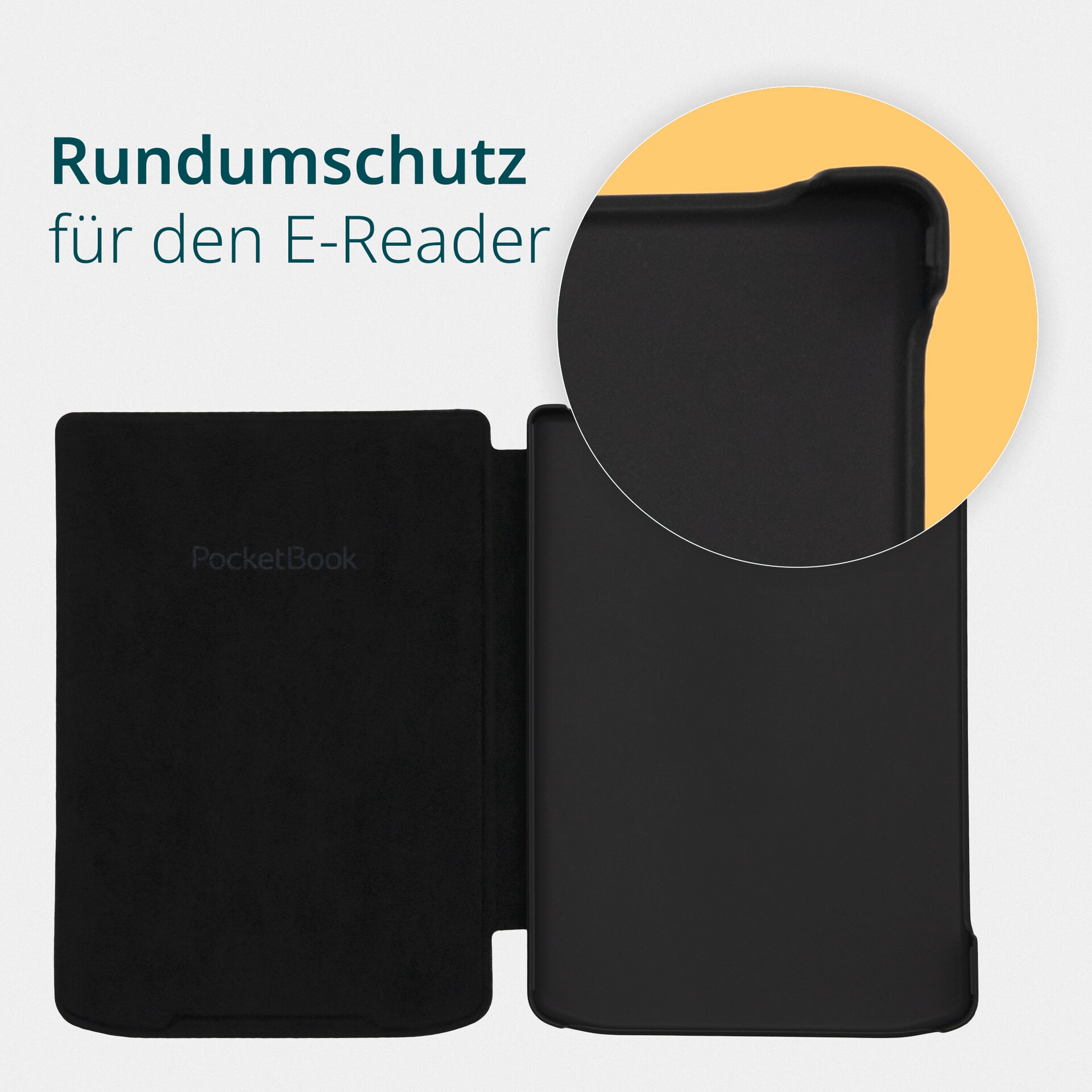 PocketBook E-Reader-Hülle »Shell Cover 6 für Verse, Verse Pro & Verse Pro Color« 15,2 cm (6 Zoll) Backcover, Schutzhülle, Book Cover, Case, Schutzcase, stoßfest