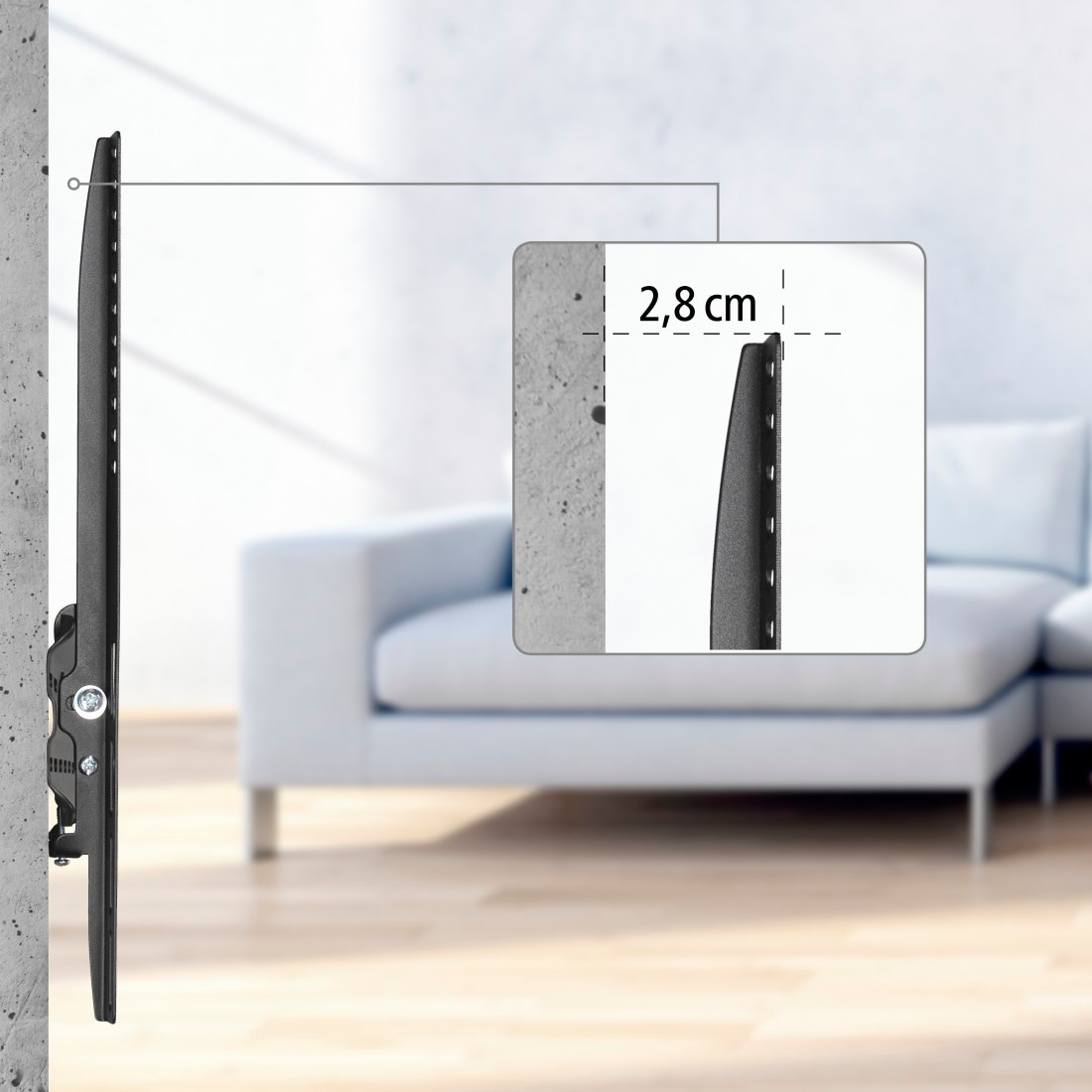 Hama TV-Wandhalterung »Wandhalterung (neigbar,32" - 75", VESA 600x 400)« bis 191 cm Zoll