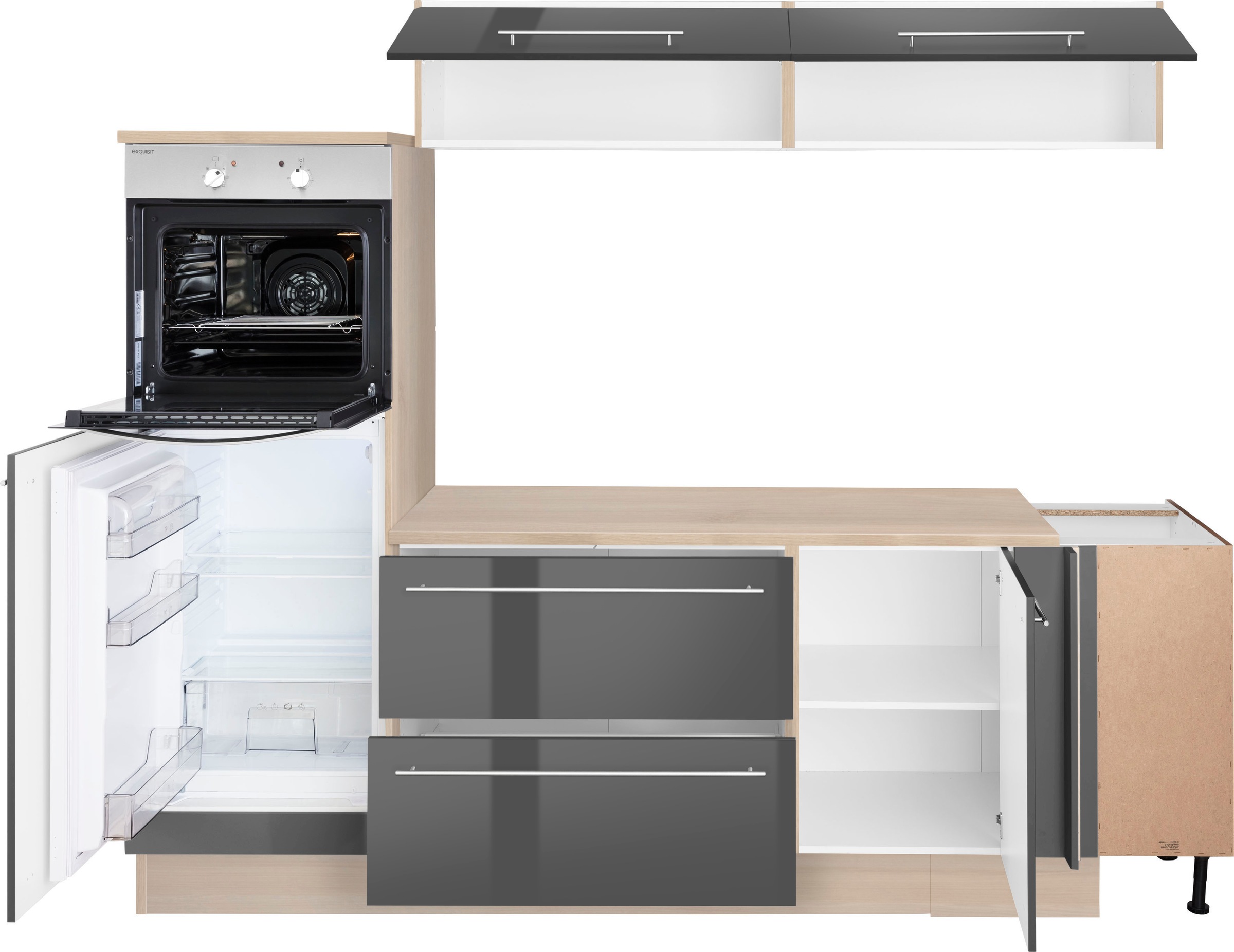 OPTIFIT Winkelküche »Bern«, Stellbreite 265x175 cm, wahlweise mit E-Geräten