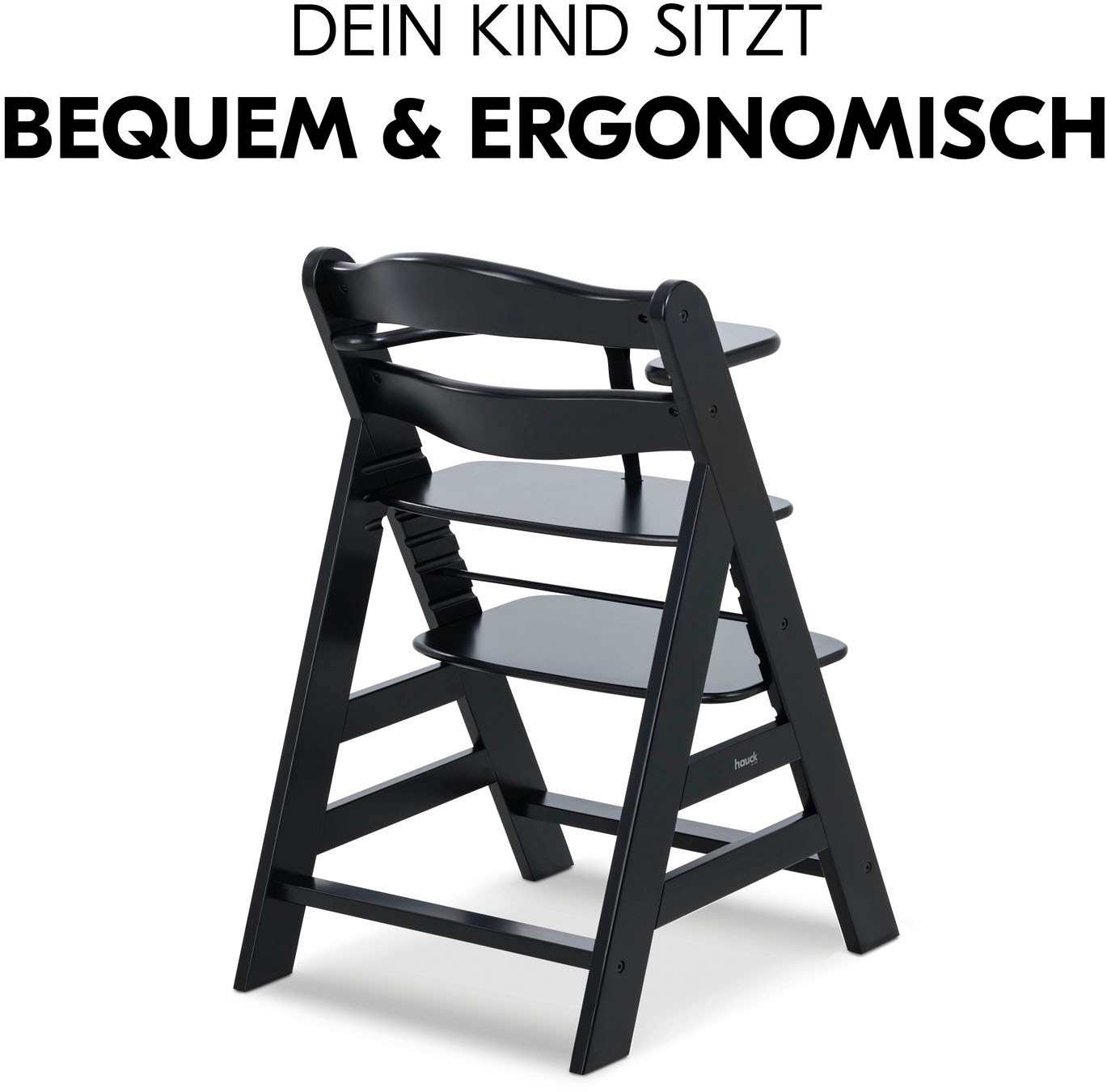 Hauck Hochstuhl »Alpha+, Black«, FSC® - schützt Wald - weltweit