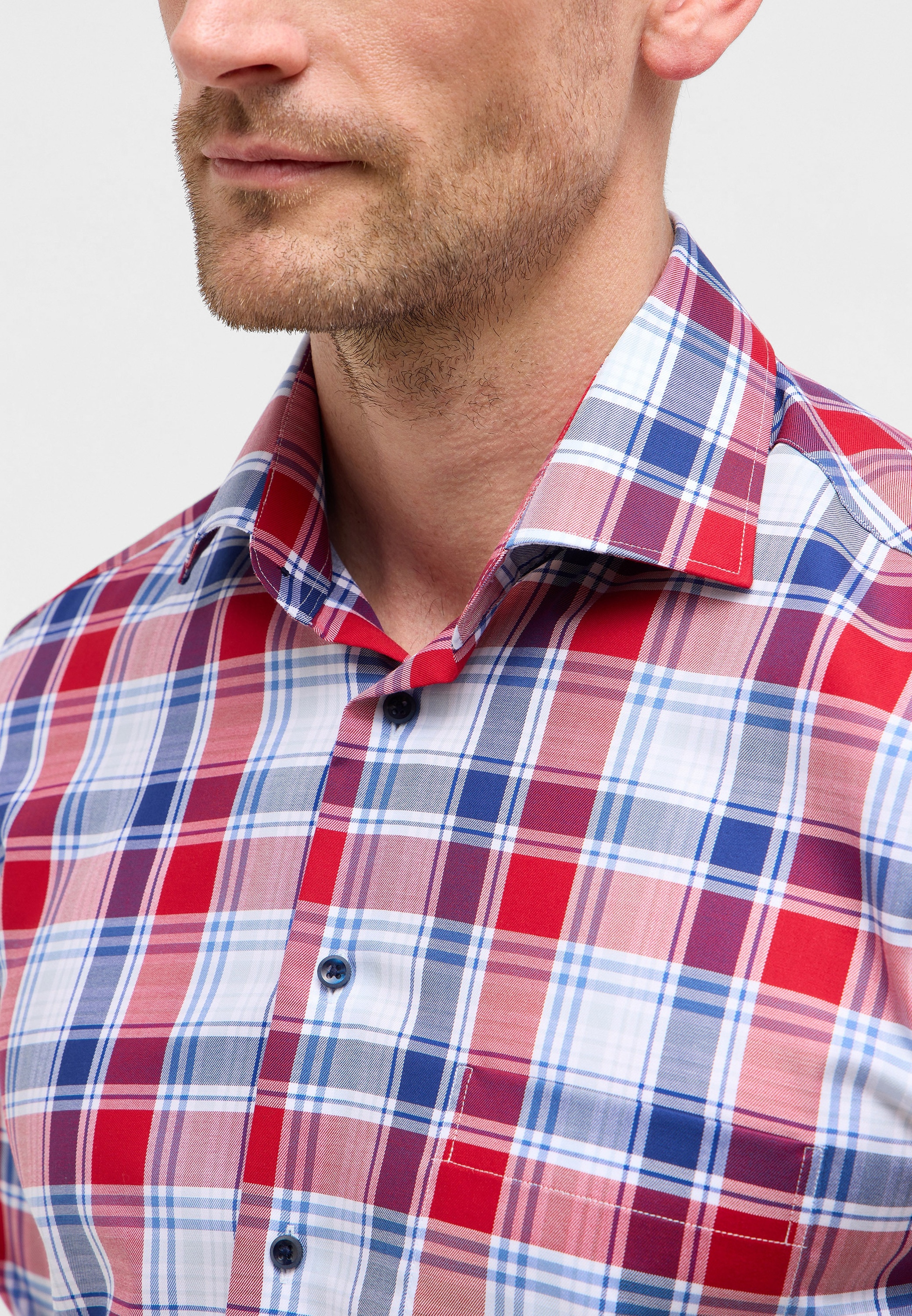 Eterna Langarmhemd »MODERN FIT«, NON IRON (bügelfrei)