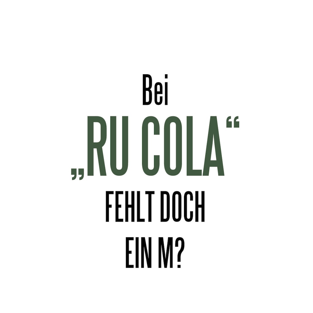 queence Wanddekoobjekt »RU(M)COLA«