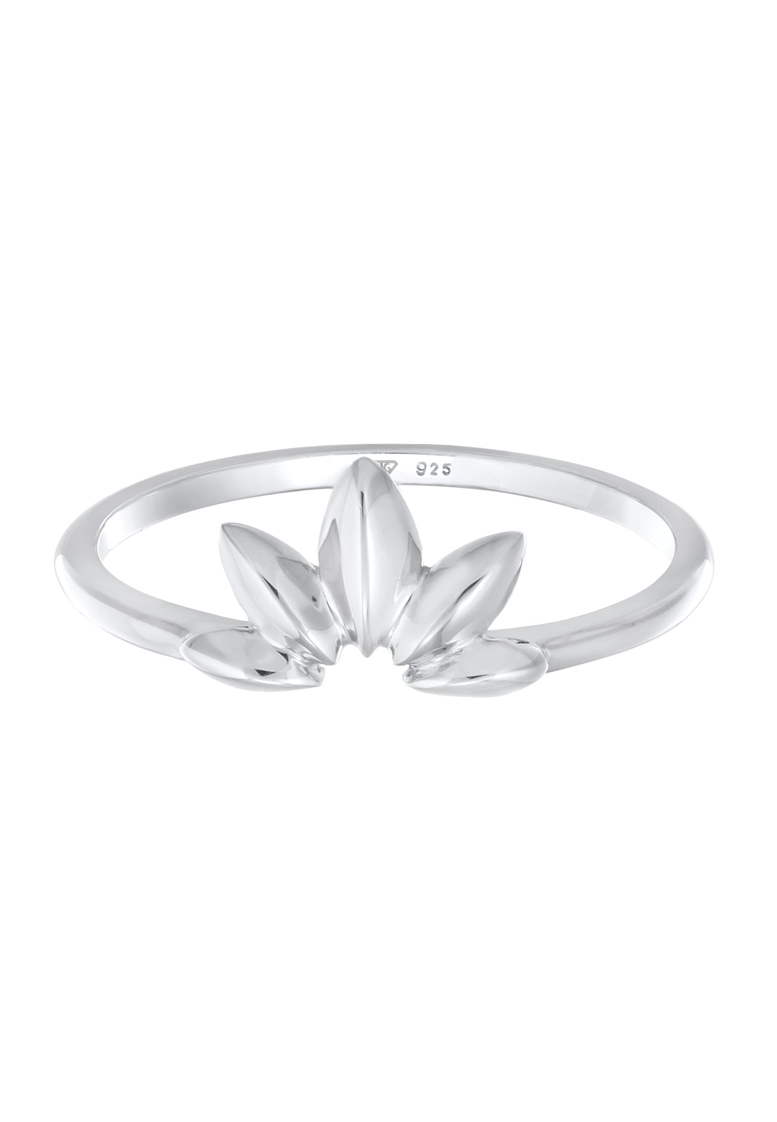 Elli Silberring »Ring Blatt Leaf Natur 925 Silber«