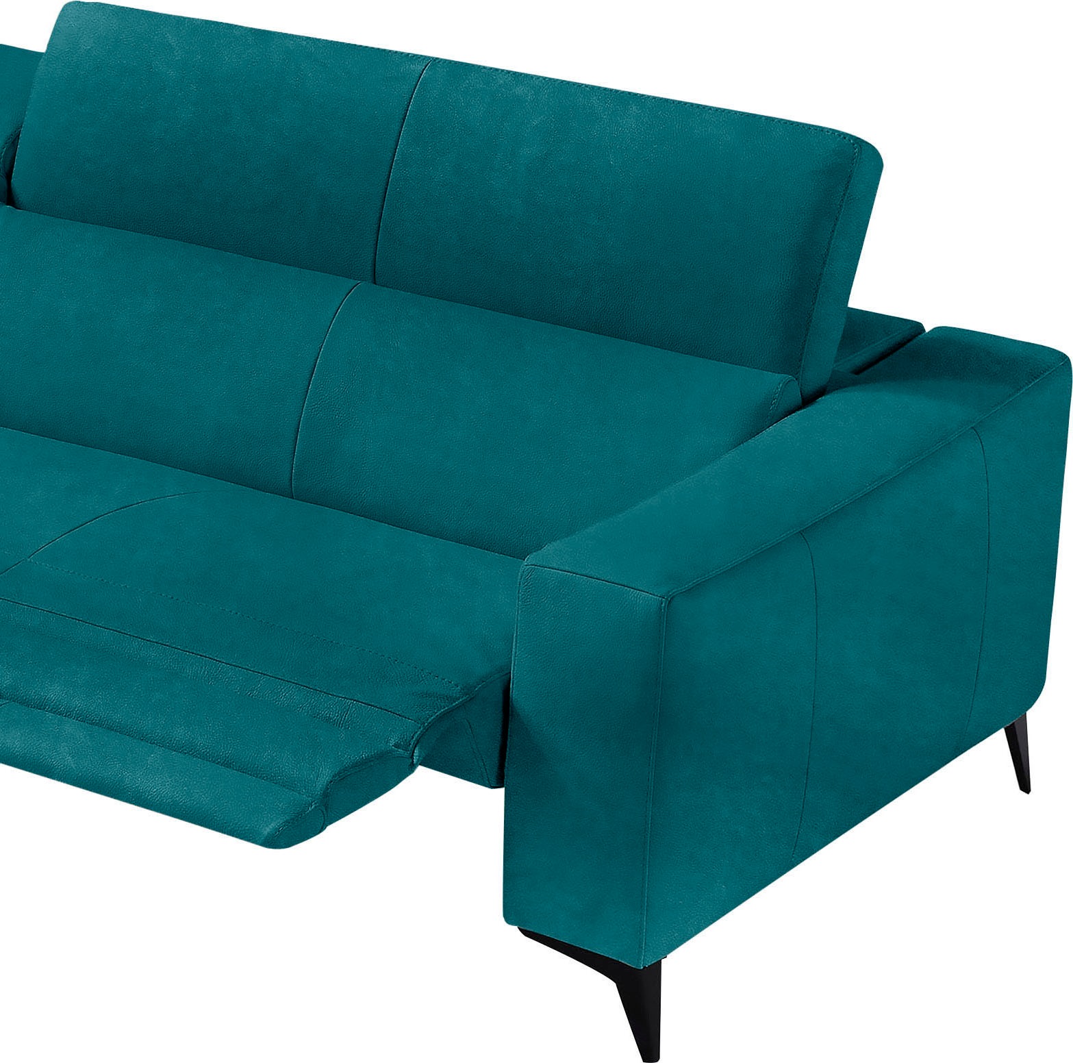 Egoitaliano Ecksofa »Edith, Designsofa mit hohem Sitzkomfort, L-Form«, inkl. elektrischer Relaxfunktion und manuell verstellbaren Kopfteilen