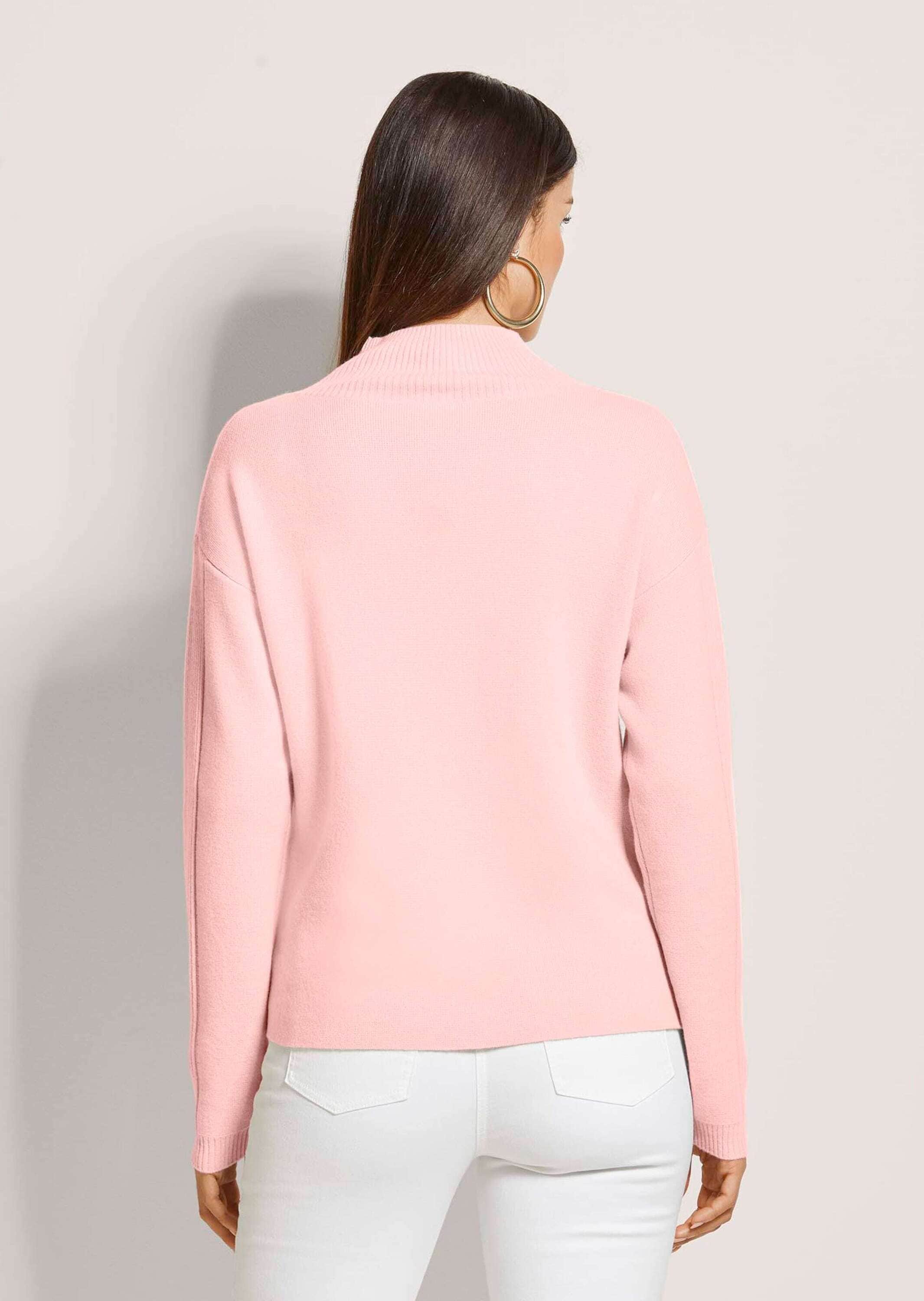 MADELEINE Longpullover »Strickpullover Kaschmir-Pullover mit Pointelle-Muster«