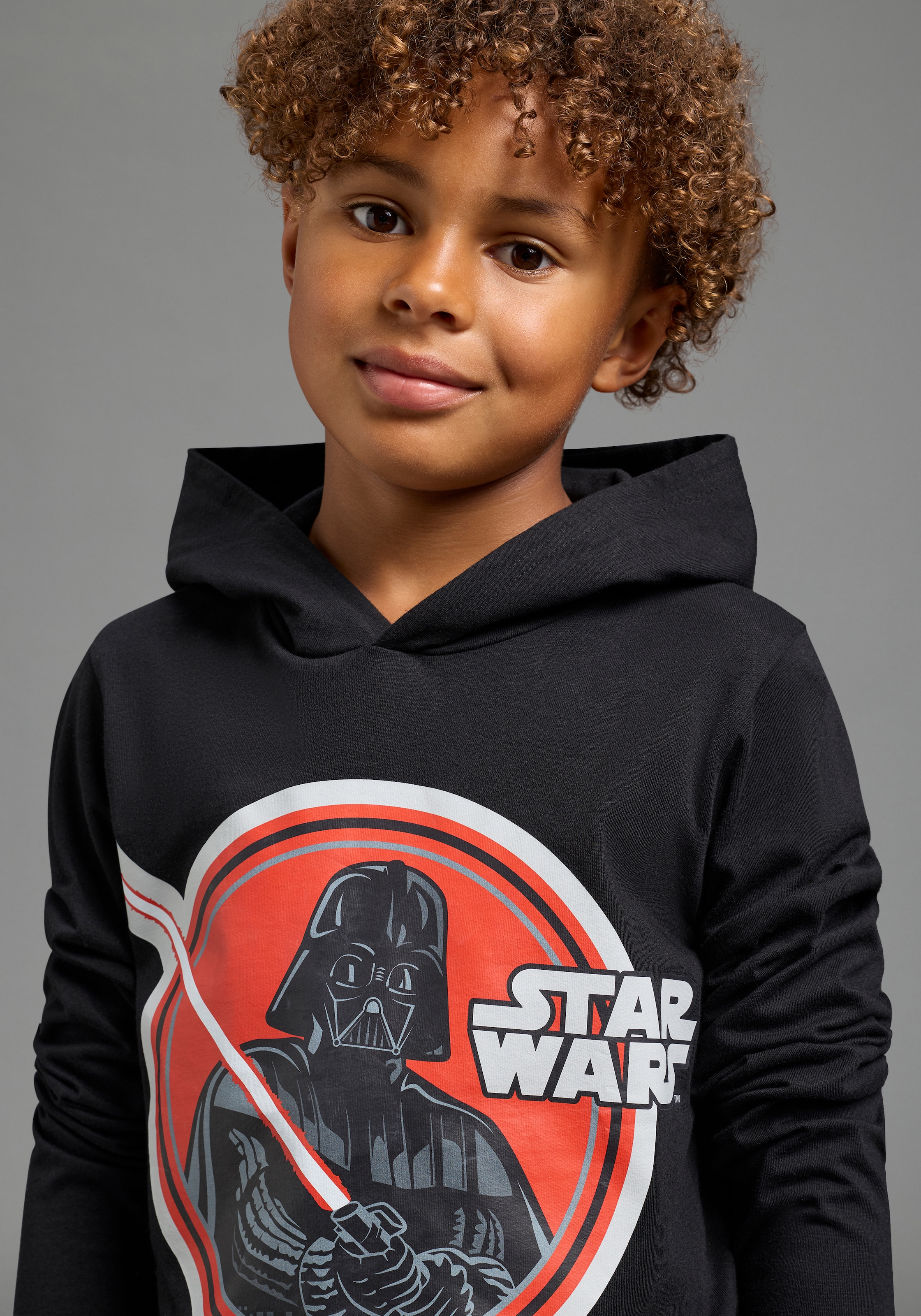 KIDSWORLD Kapuzenshirt »STAR WARS: DARTH VADER Shirt, Disney« Basic-Passform, Langarm, mit Kapuze, Streetwear-Stil