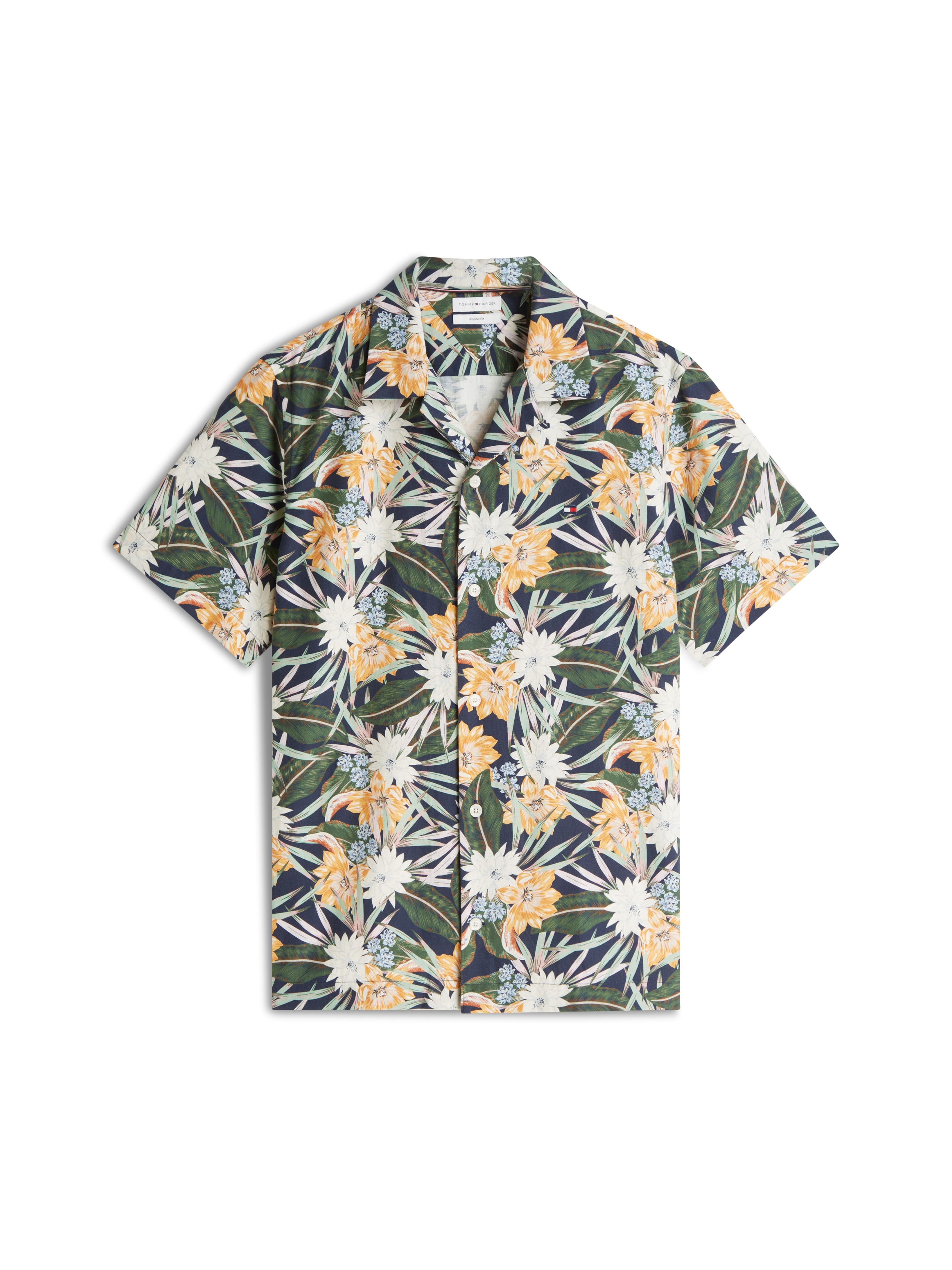Tommy Hilfiger Kurzarmhemd »CO LYOCELL FLORAL SS SHIRT« mit Allover-Print, Regular Fit