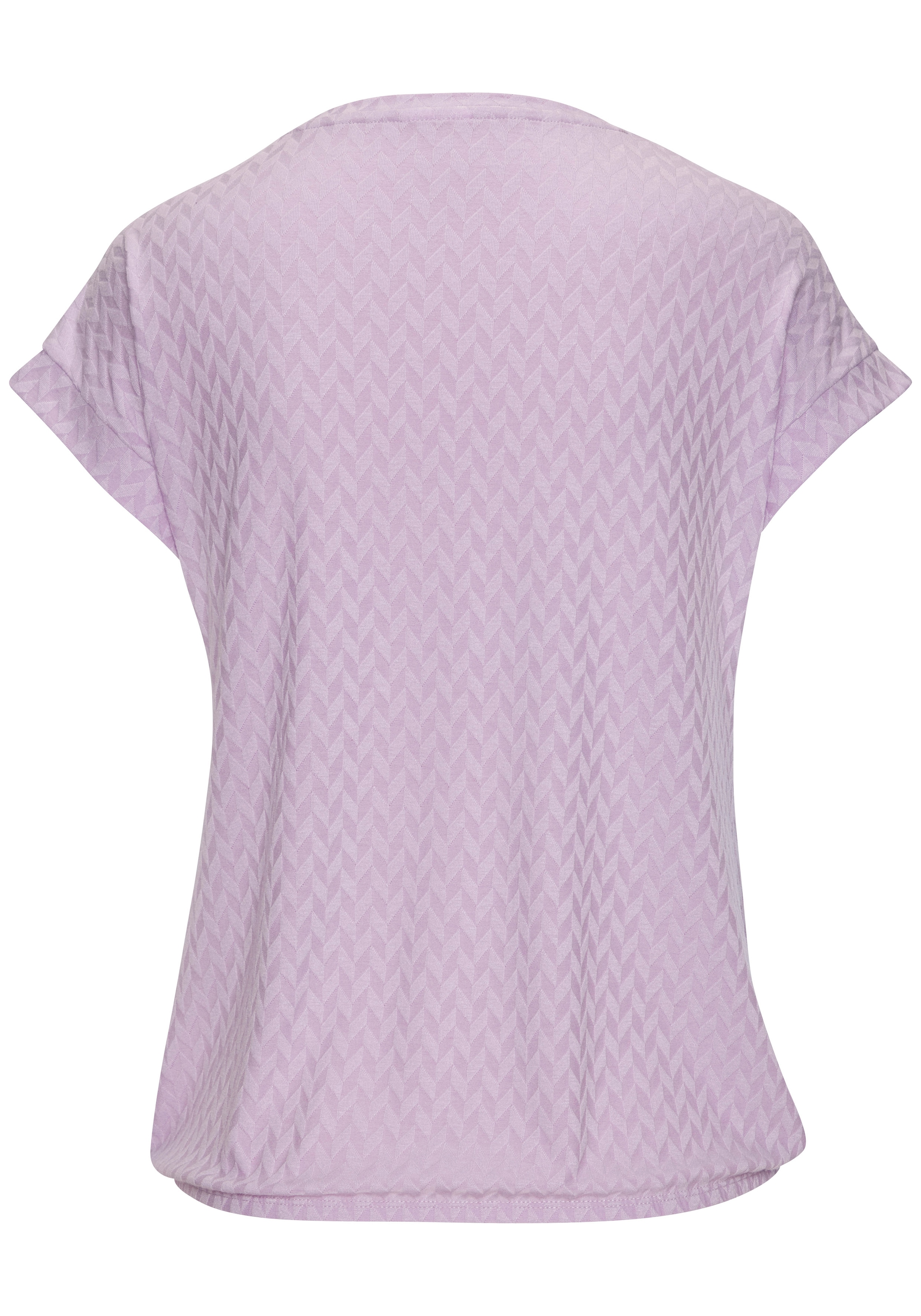 Vivance Kurzarmshirt »mit modischem Jacquard-Muster« aus luftiger Qualität mit Viskose