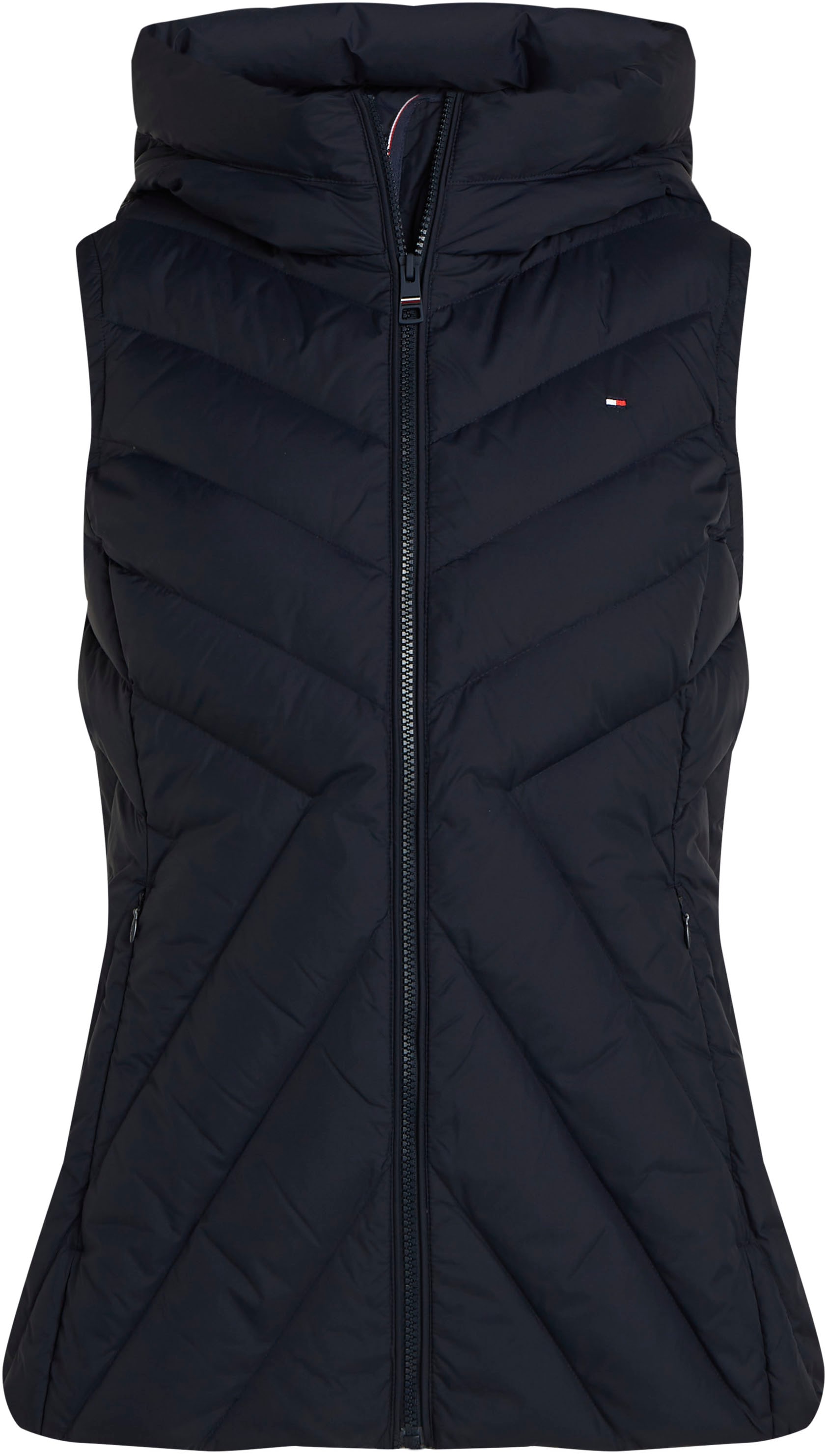 Tommy Hilfiger Steppweste »CHEVRON MW PADDED VEST«, mit mittelstarker Wattierung und Tommy Hilfiger Markenlabel