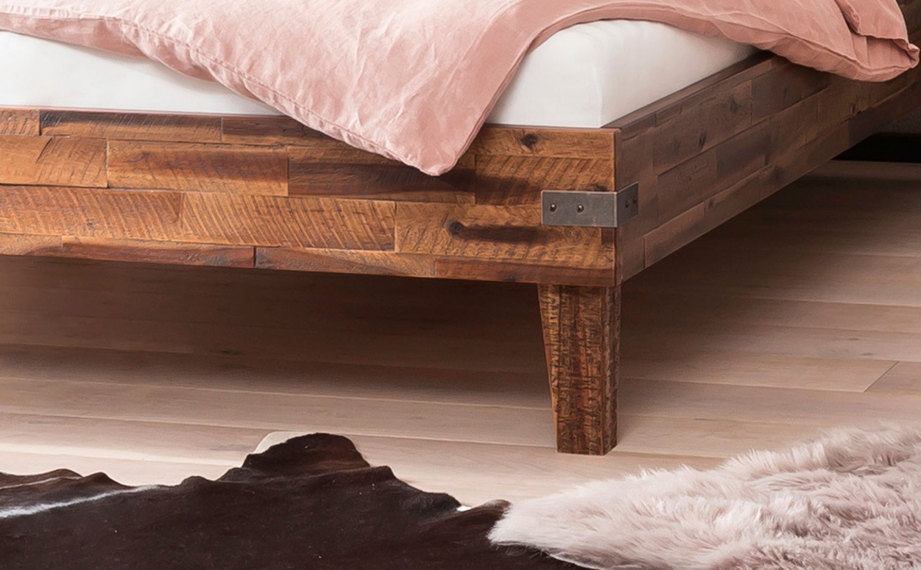 HASENA Bettgestell »Alino« mit Polsterkopfteil, wahlweise in zwei verschiedenen Liegehöhen