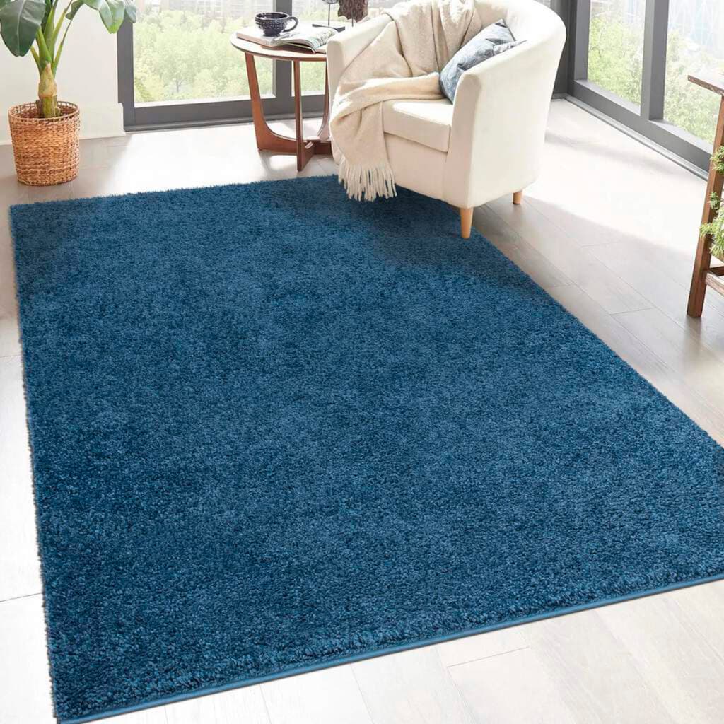 Carpet City Hochflor-Teppich »City Shaggy«, rechteckig, 30 mm Höhe, Robuster Langflor Teppich uni, besonders flauschig weich, ideal für Wohnzimmer & Schlafzimmer