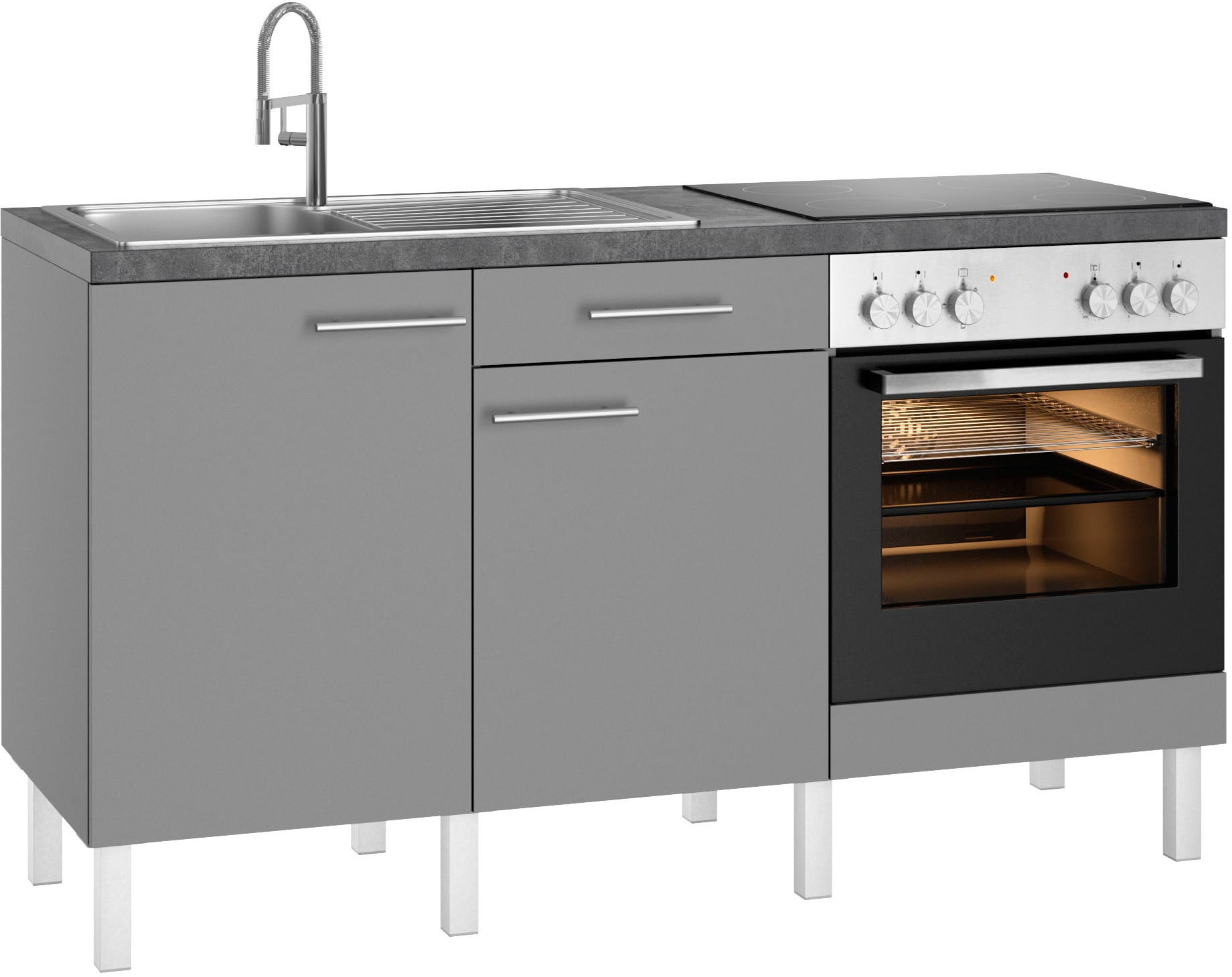 OPTIFIT Küche »Lilly«, Breite 160 cm, wahlweise mit E-Geräten