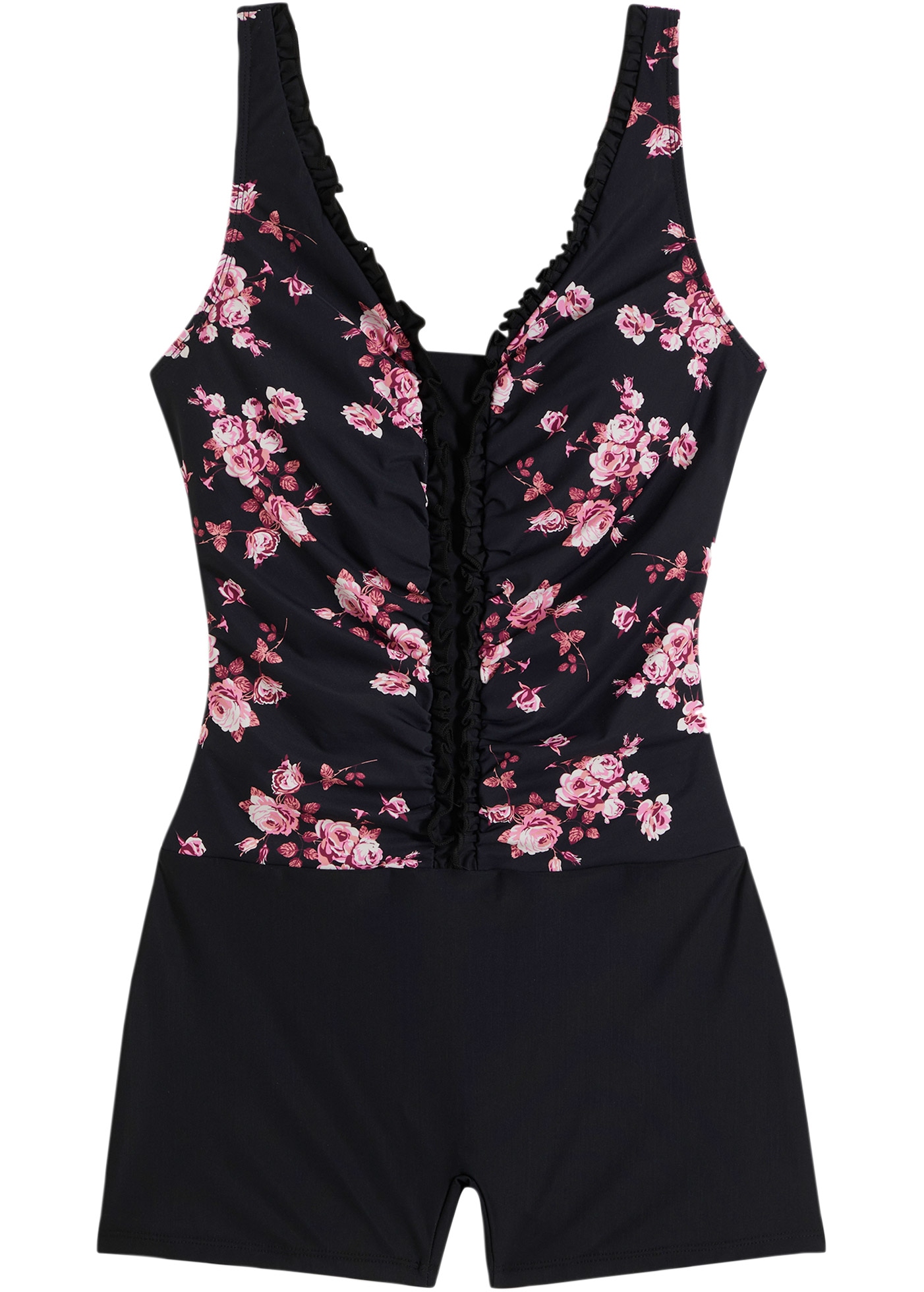 bonprix Badeanzug 1 Stk. mit kleinem Bein, mit Elasthan-Anteil, aus Polyamid