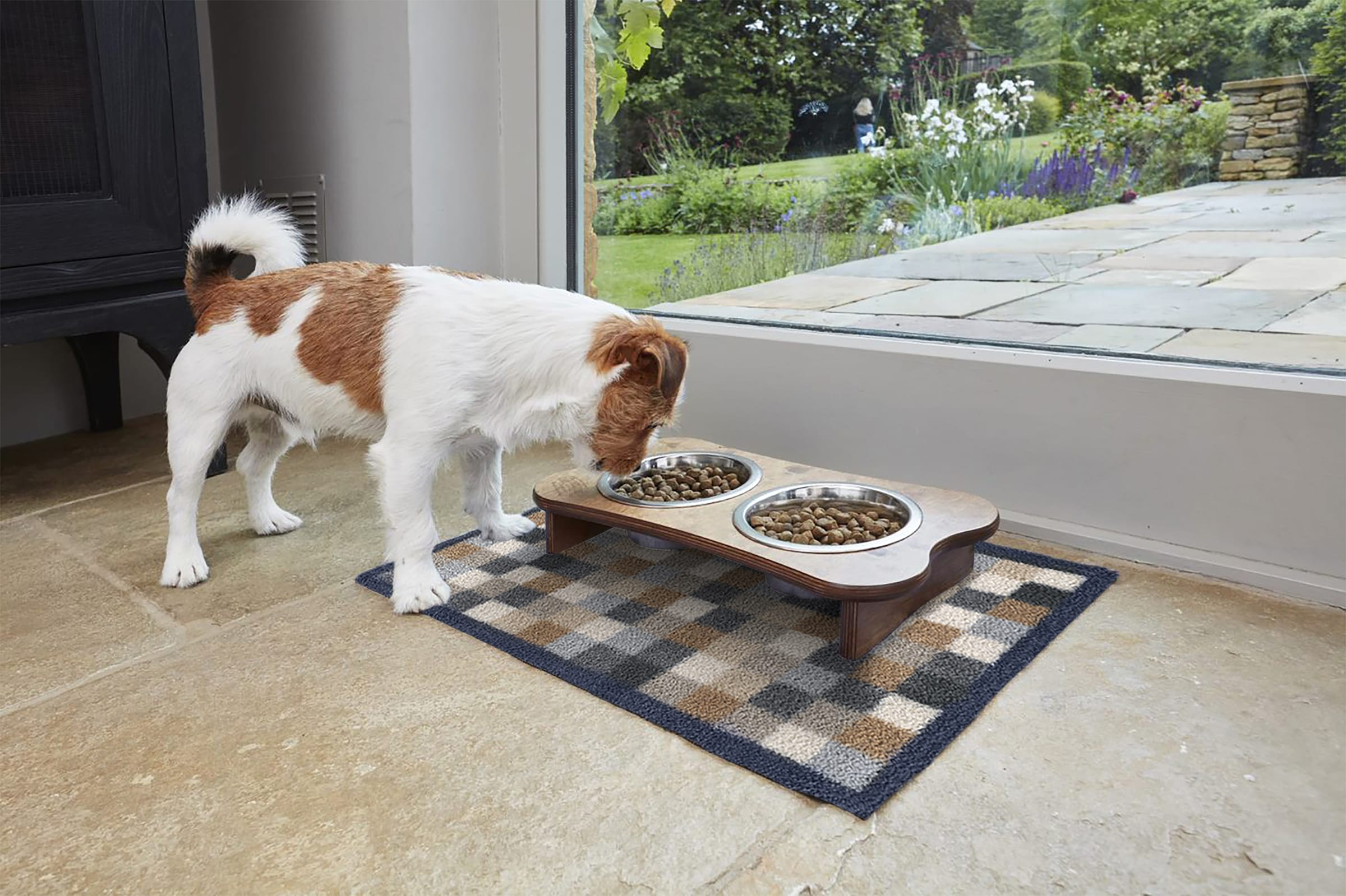 Turtle Mat Fußmatte »und Läufer Neutral Squares« rechteckig 9 mm Höhe