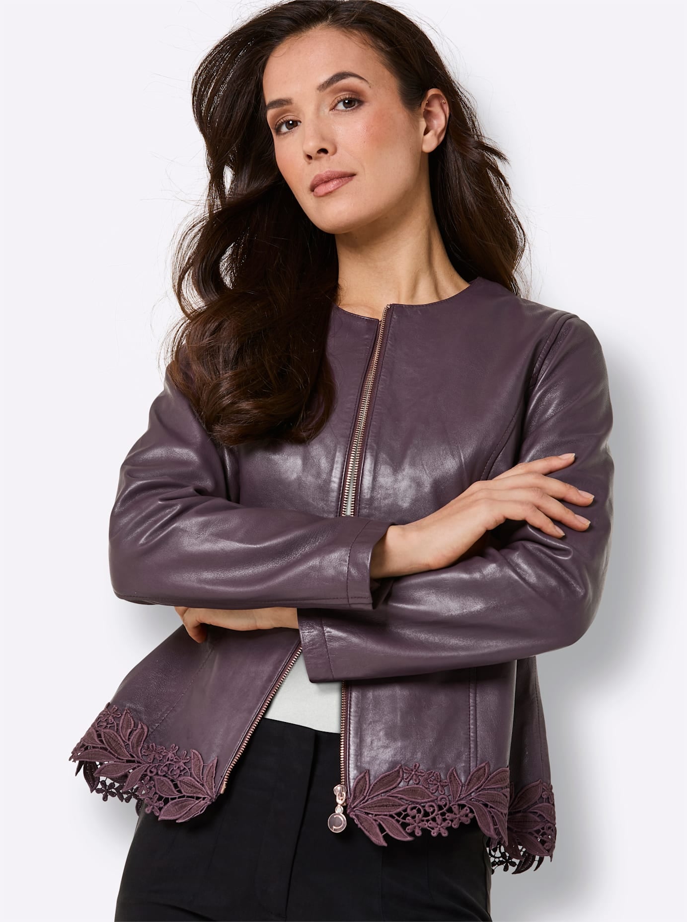 CREATION L PREMIUM Lederblazer »Lammnappa-Lederblazer«