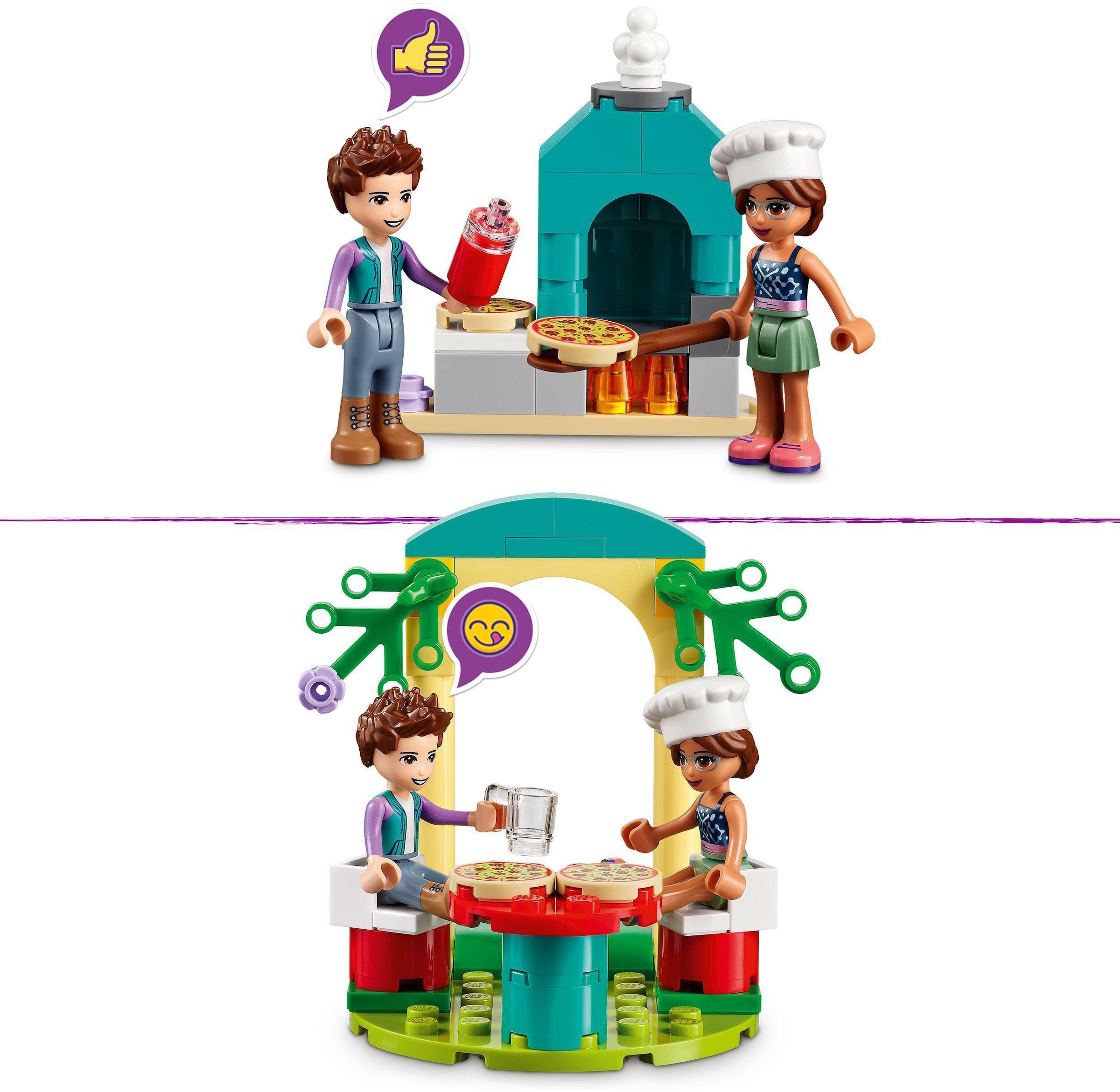 LEGO® Konstruktionsspielsteine »Heartlake City Pizzeria (41705), LEGO® Friends«, (144 St.), Made in Europe