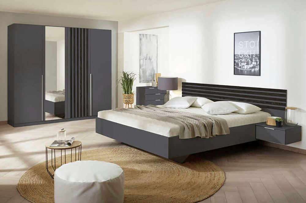 rauch Schlafzimmer-Set »Lamella«, (Set), mit eleganter Lamellenabsetzung