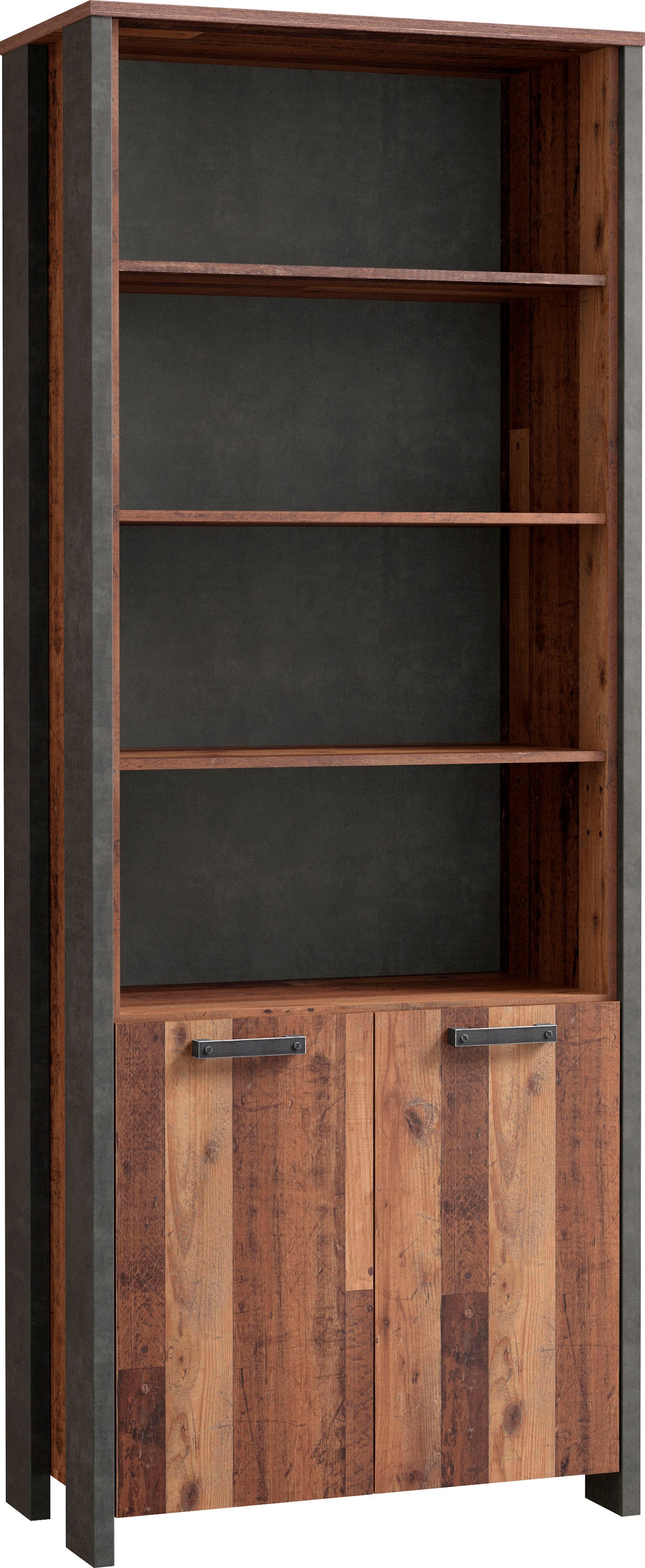 FORTE Aktenregal »Clif«, Bücherregal, Breite 86 cm, viel Stauraum mit 2 Türen