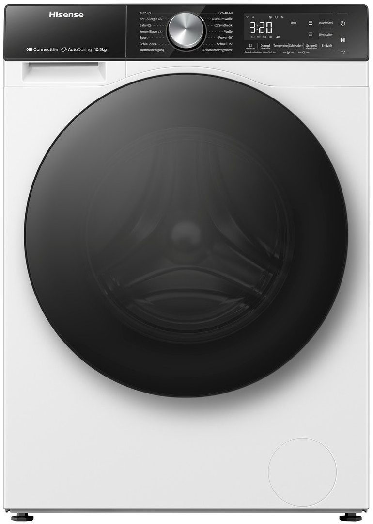 Hisense Waschmaschine »WF5S1045BW« 10,5 kg 1400 U/min AutoDosing