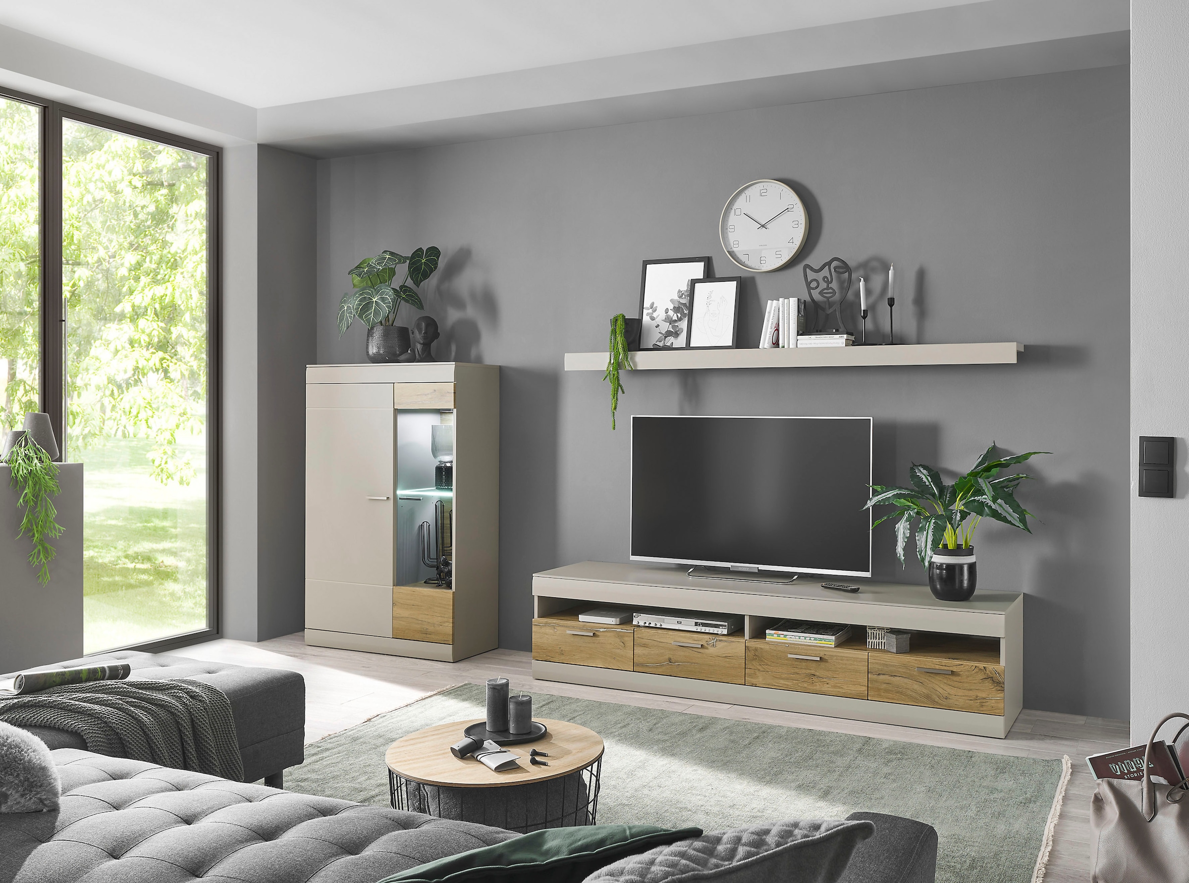 Home affaire Wandregal »SCARA« modernes Design in trendiger Farbe, Breite 200 cm