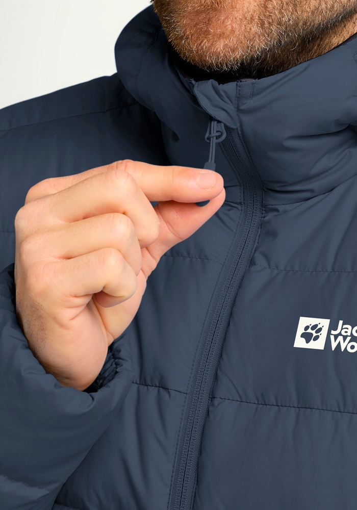 Jack Wolfskin Daunenjacke »ATHER DOWN HOODY M RDS«, mit Kapuze
