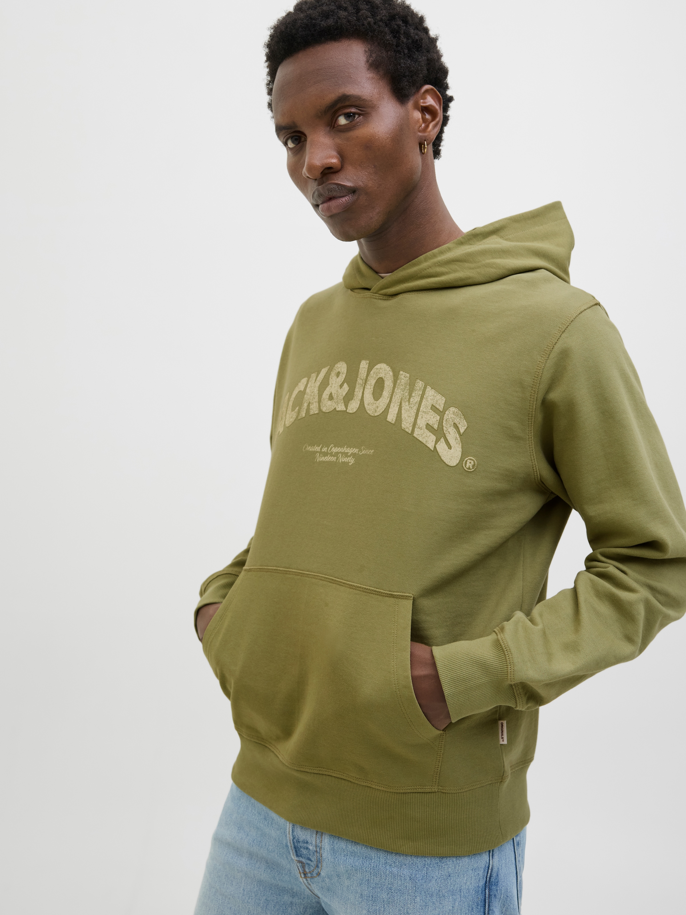Jack & Jones Kapuzensweatshirt »JORALMERIA SWEAT HOOD«, mit Logo Print