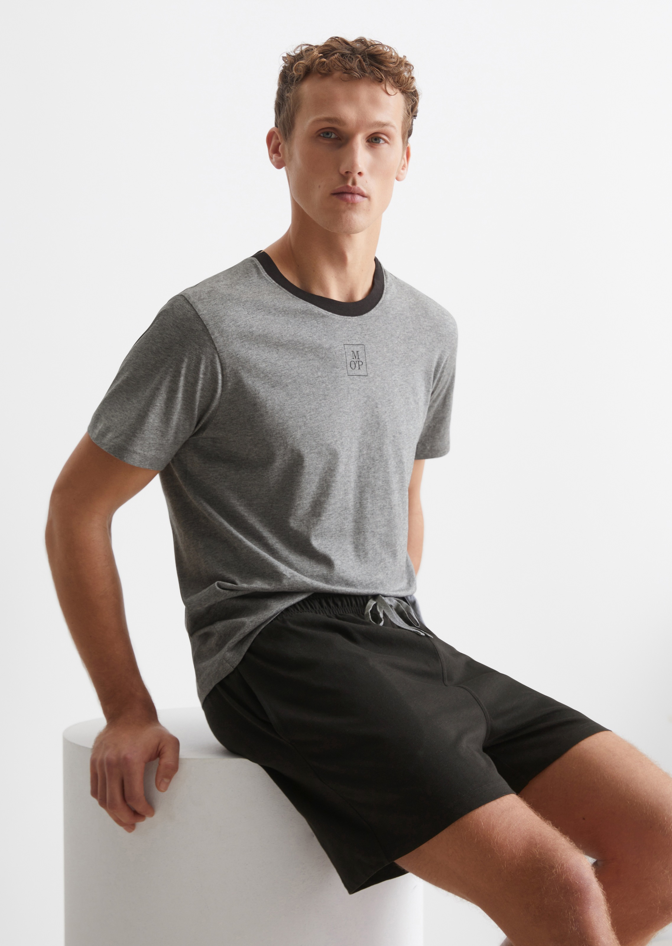 Marc O'Polo Shorty »Mix N Match Cotton« 2 tlg. Baumwolle, Jersey-Qualität, bequem, Kurzarm