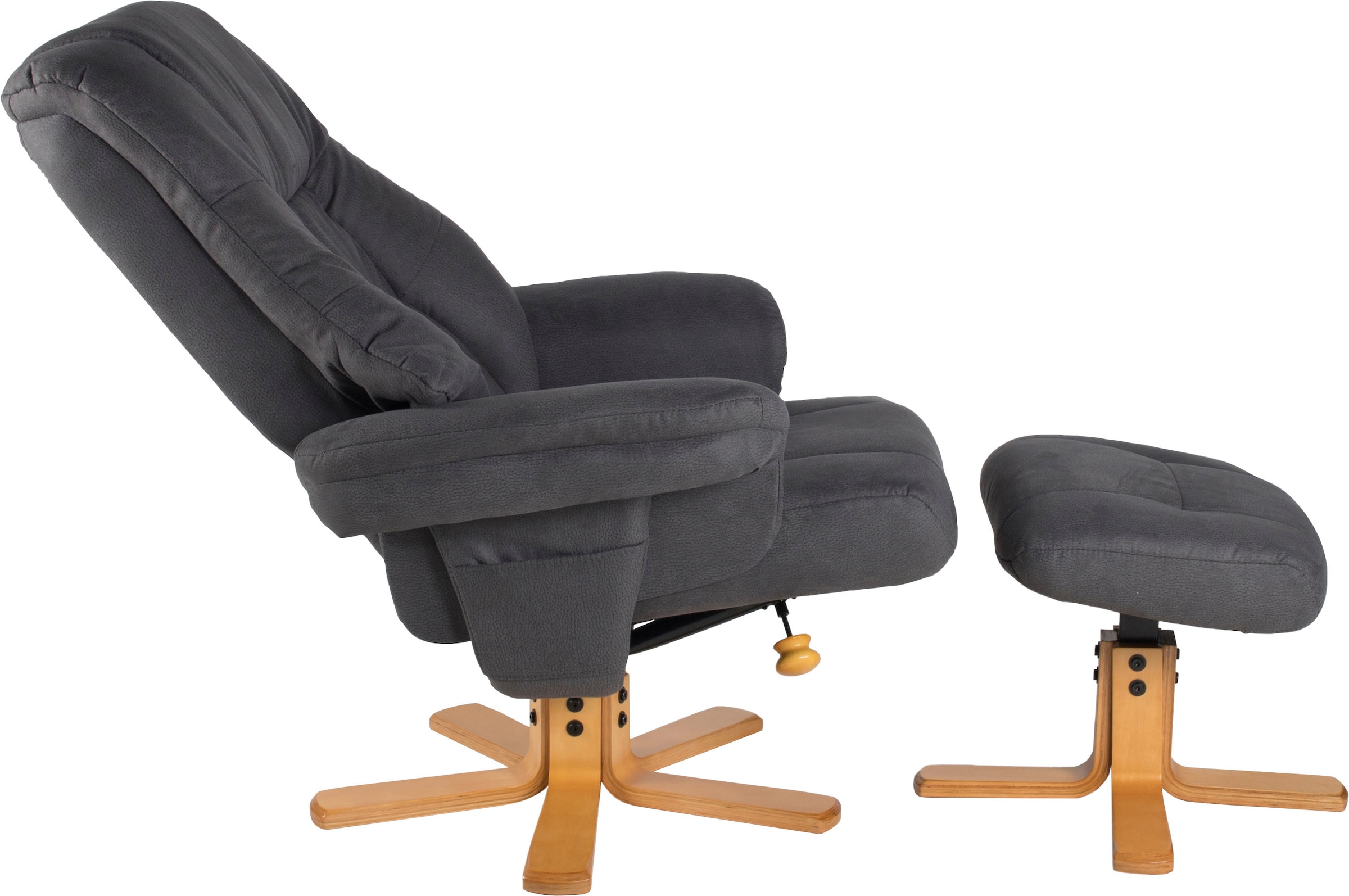 Duo Collection Relaxsessel, 360° drehbar, inkl. Hocker