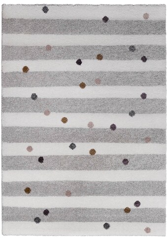 Primaflor-Ideen in Textil Kinderteppich »SOFT - Dots&Stripes«, rechteckig, 17,5 mm... kaufen