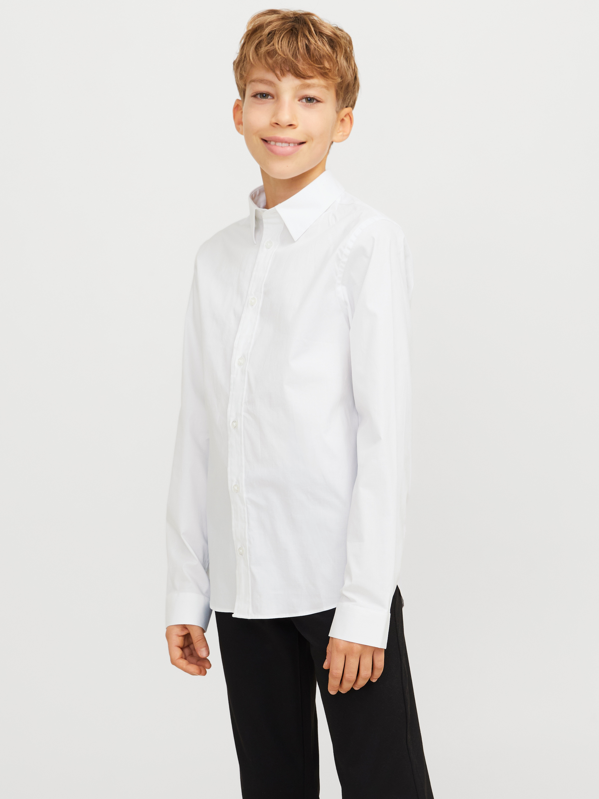 Jack & Jones Junior Langarmhemd »JJEAXEL STRETCH SHIRT LS NOOS JNR«