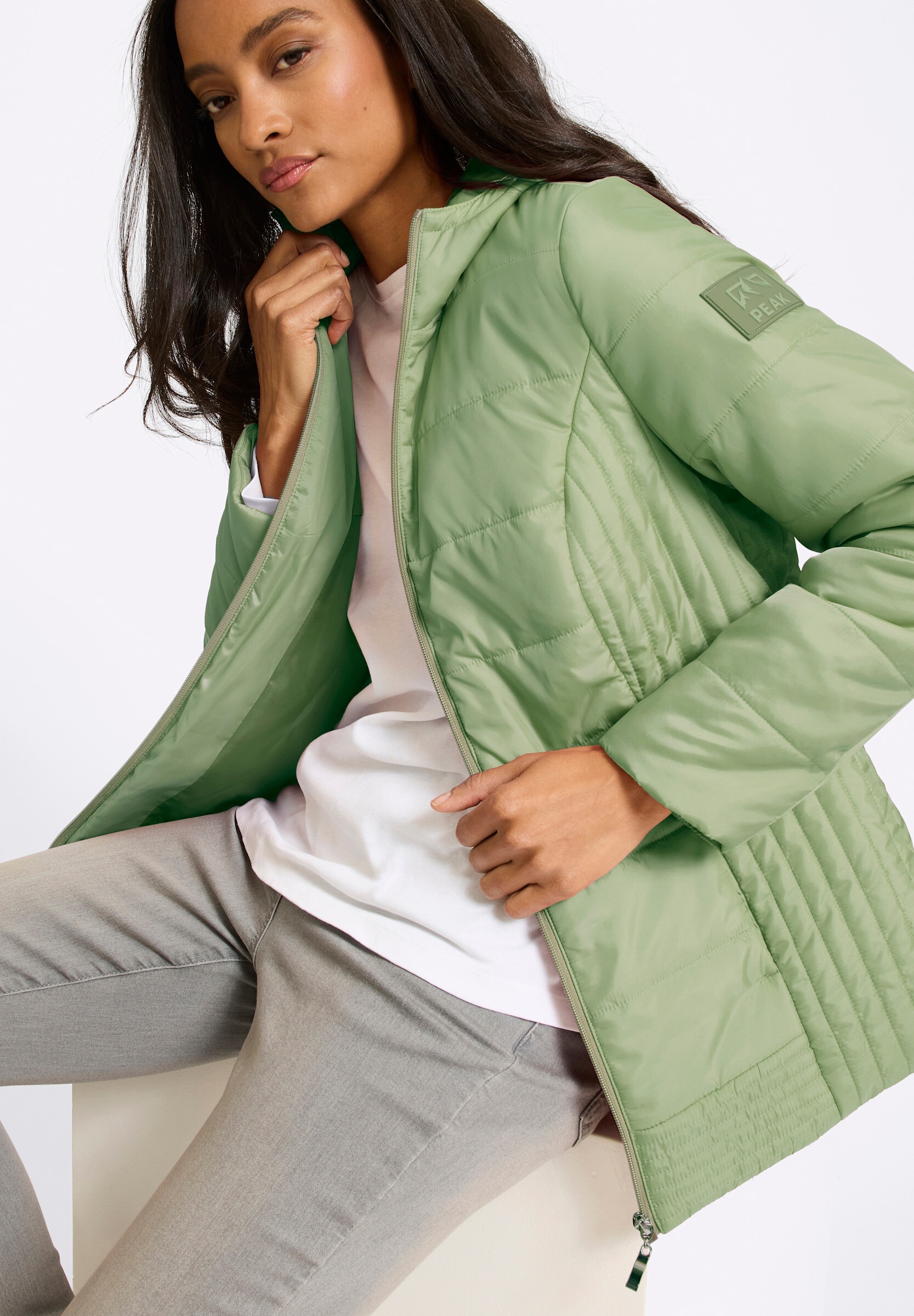 heine Steppjacke »Steppjacke Steppjacke mit Kapuze« mit Kapuze