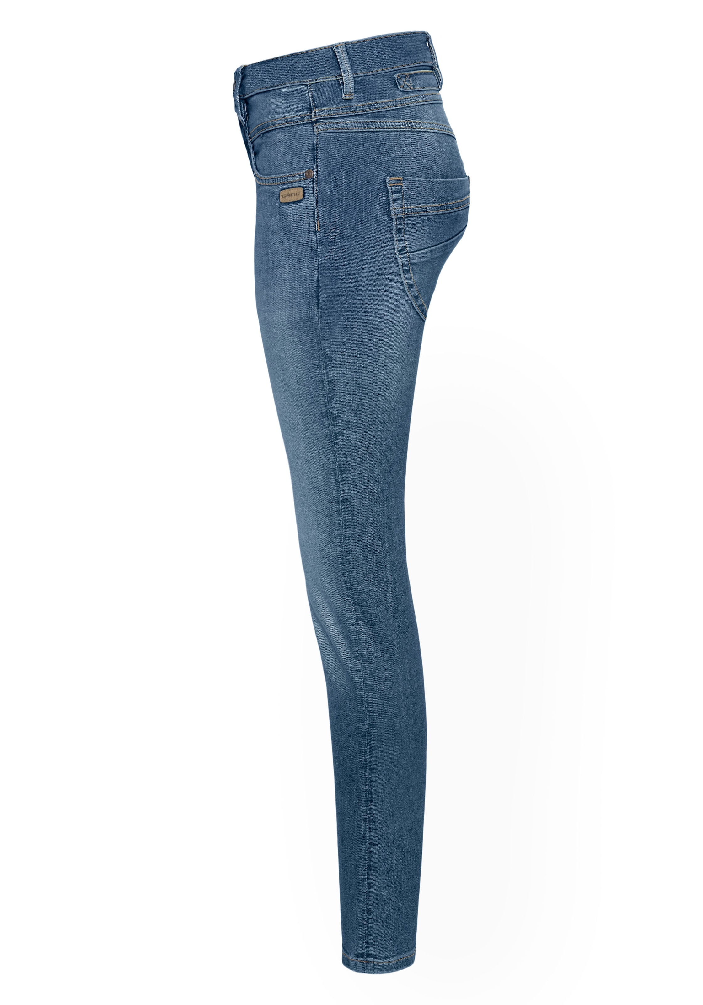 GANG Skinny-fit-Jeans »94MEDINA«, mit stylischer halb offener Knopfleiste