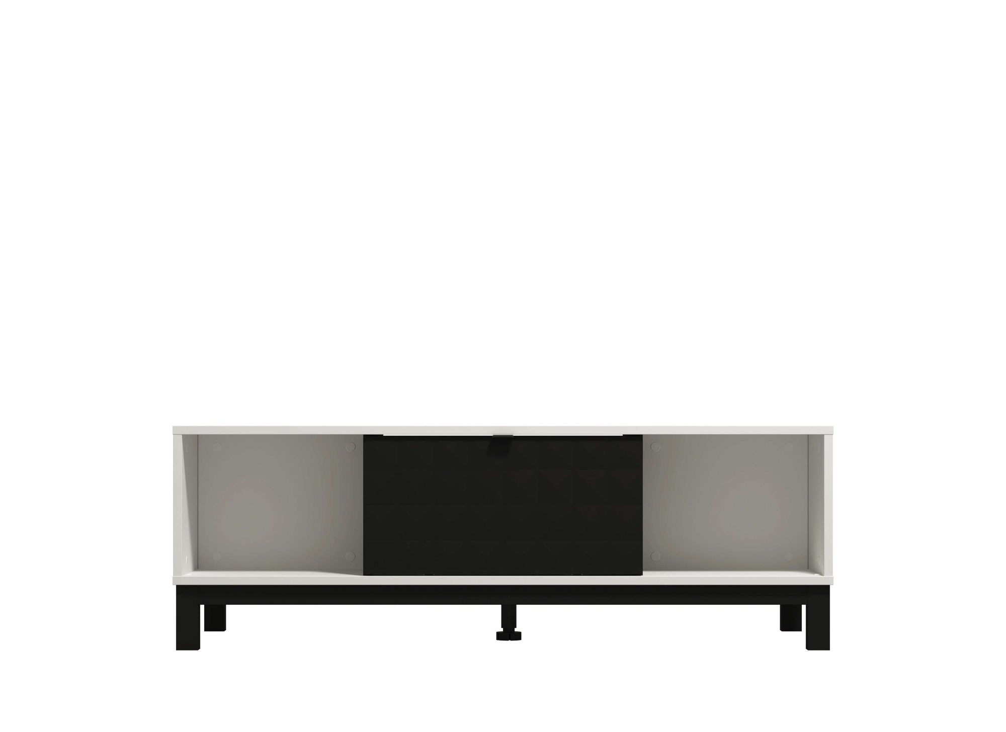 Home affaire Couchtisch »Sarthe, 120 cm, modernes Design mit viel Stauraum«, vier offene Regale und eines mit Türen, Artisan-Eiche