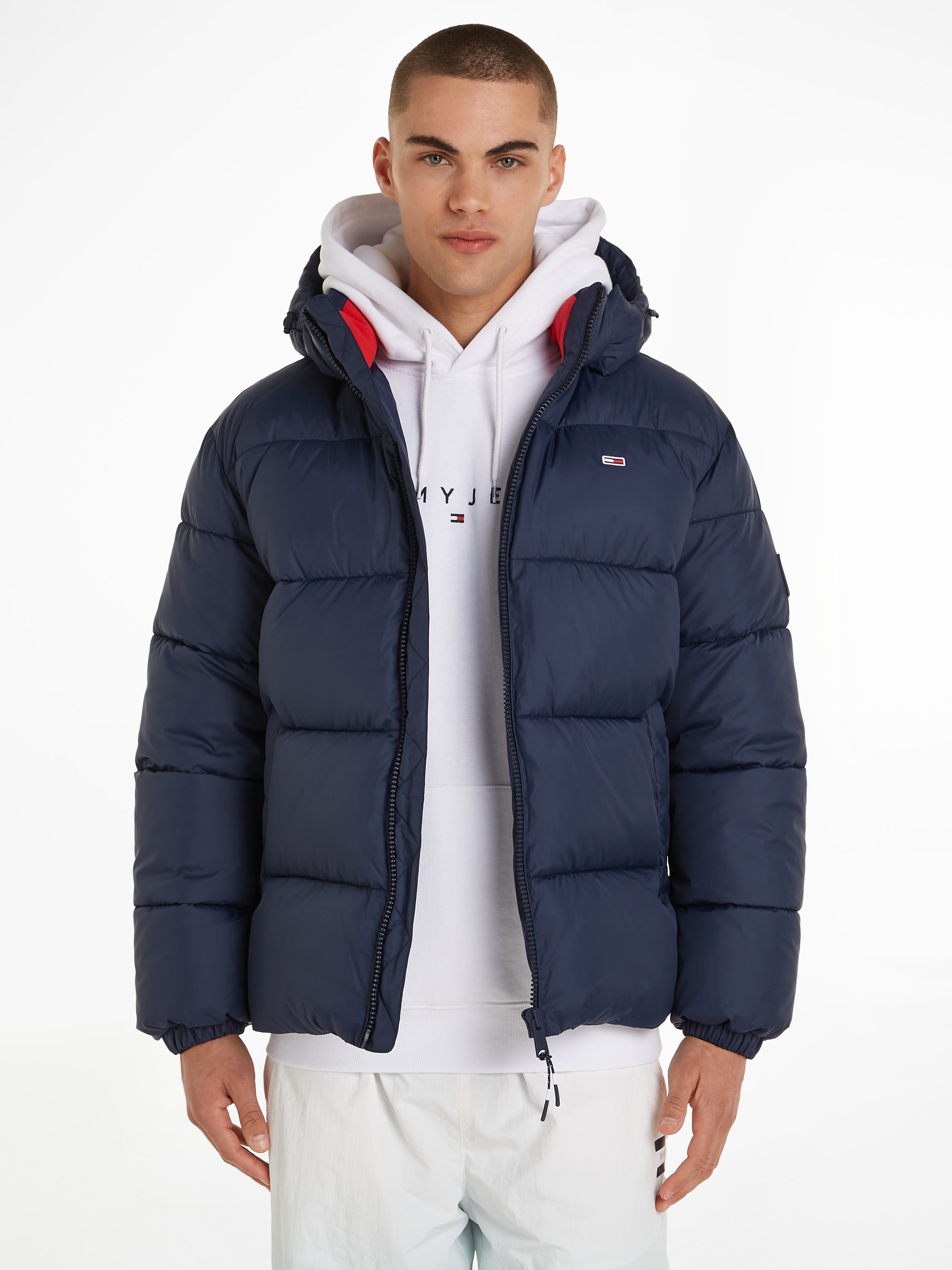 Steppjacke »TJM ESSENTIAL PUFFER JACKET«, mit Kapuze, mit Logoschriftzug in der Kapuze