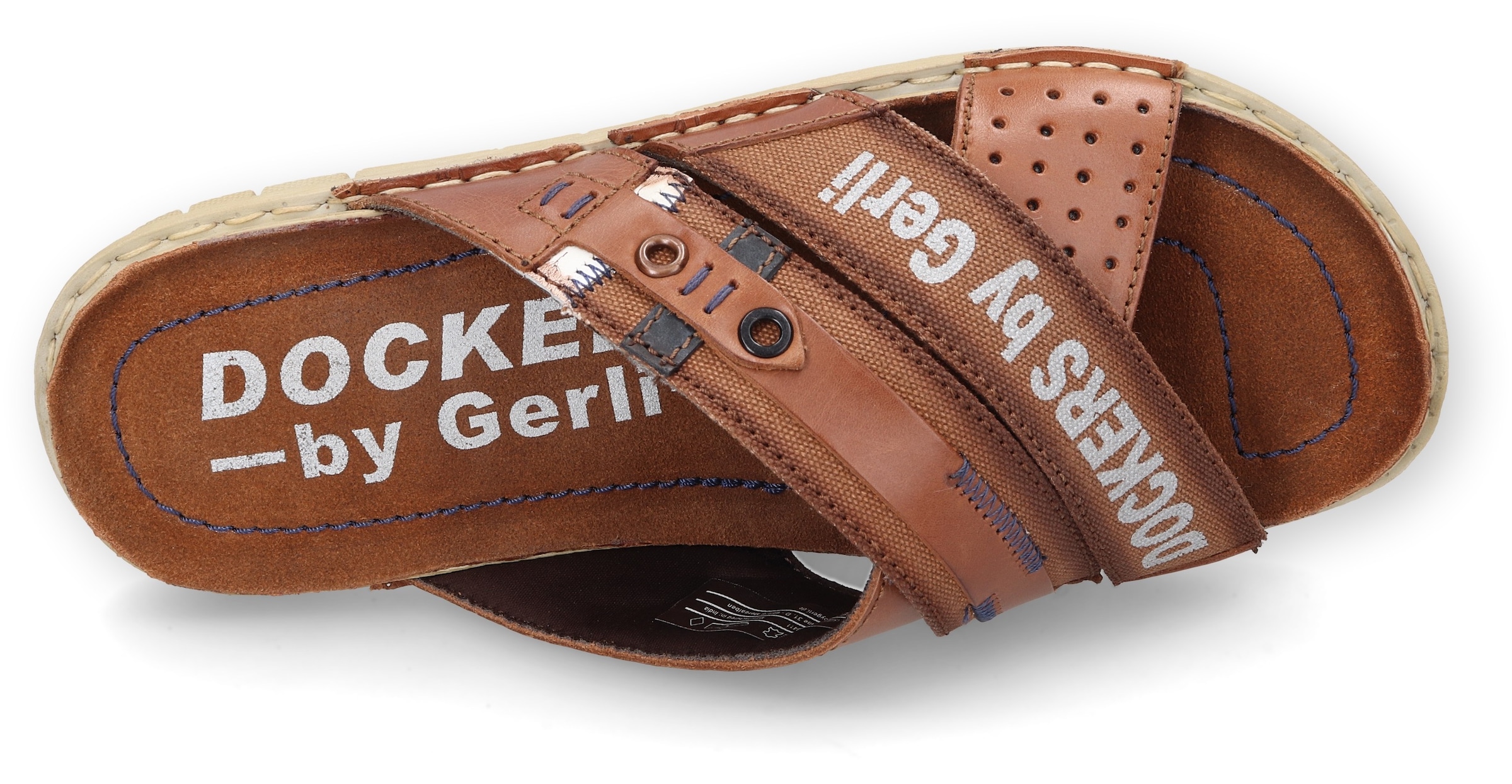 Dockers by Gerli Pantolette  , Sommerschuh, Schlappen mit Kreuzbandage