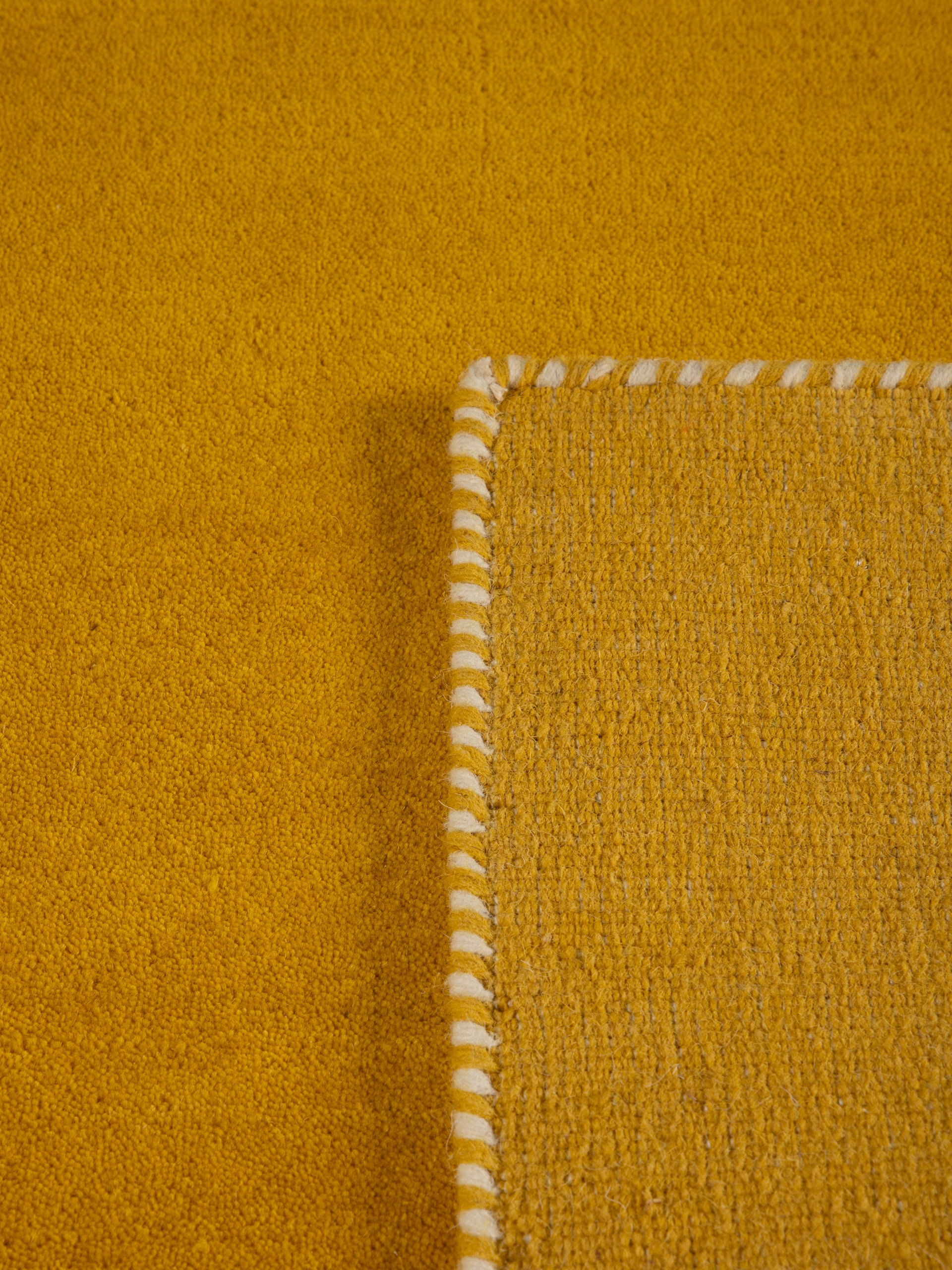 carpetfine Wollteppich »Gabbeh Lola Uni«, rechteckig, 14 mm Höhe, mit natürlichem Pflanzenmaterial von Hand gewebt, auch in Rund