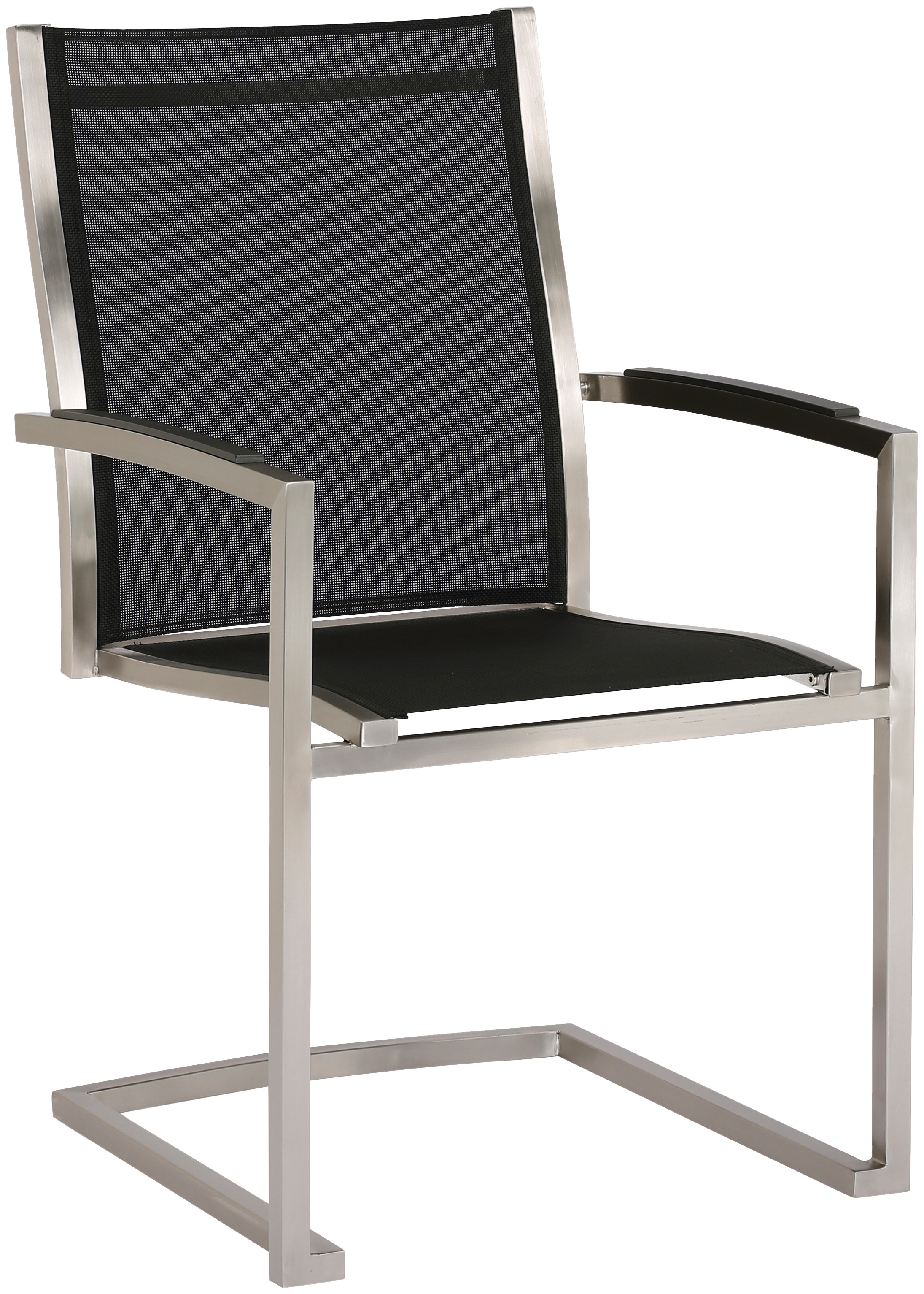 Best Gartensessel »Marbella«, (Set, 2 St.), 2er Set, Edelstahl/Ergotex, silber/schwarz