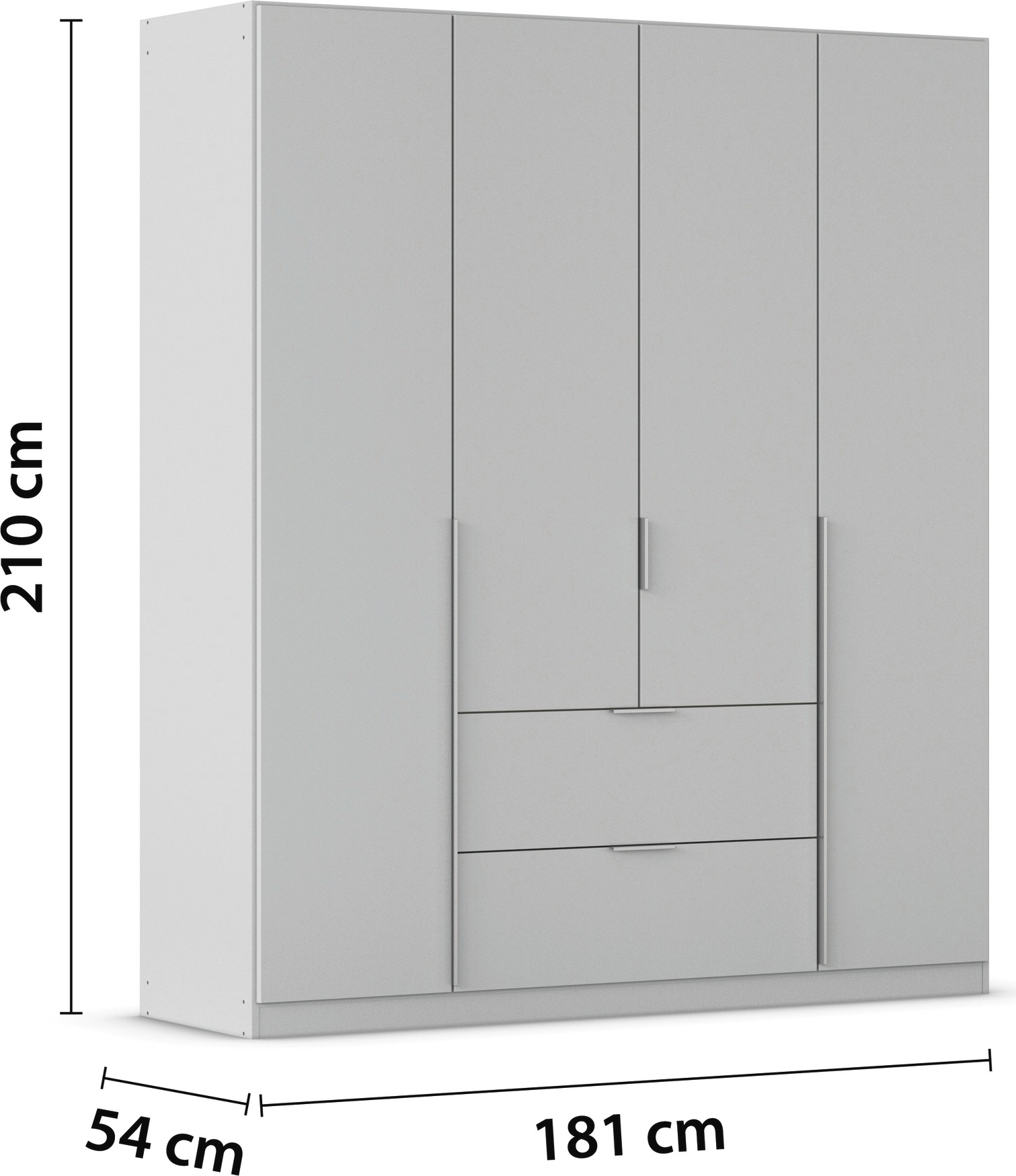 rauch Drehtürenschrank »Kleiderschrank Schrank Garderobe AGORDO mit Dekor- oder Hochglanzfront«, mit Außenschubkästen, in 6 Breiten und 2 Höhen MADE IN GERMANY