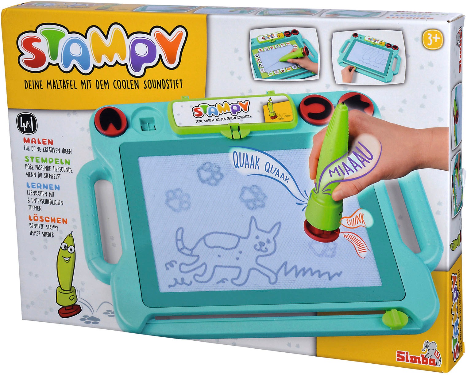 SIMBA Zaubertafel »Stampy, Maltafel mit Soundstift«