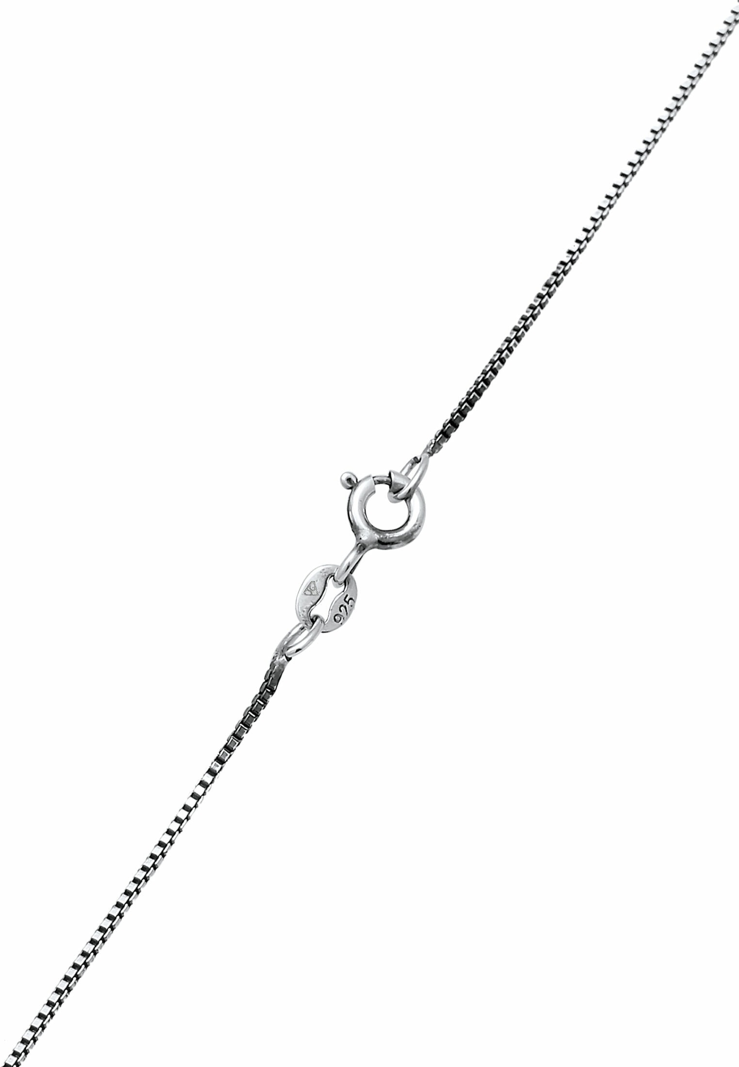 Kuzzoi Kette mit Anhänger »Halskette Herren Antike Münze Ankh Kreuz Henkelkreuz 925 Sterling Silber«