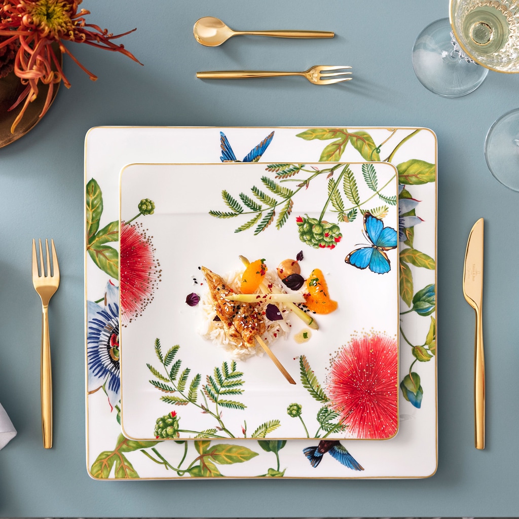 Villeroy & Boch Speiseteller »Speiseteller Amazonia 27 x 27 cm 6er Set bunt«