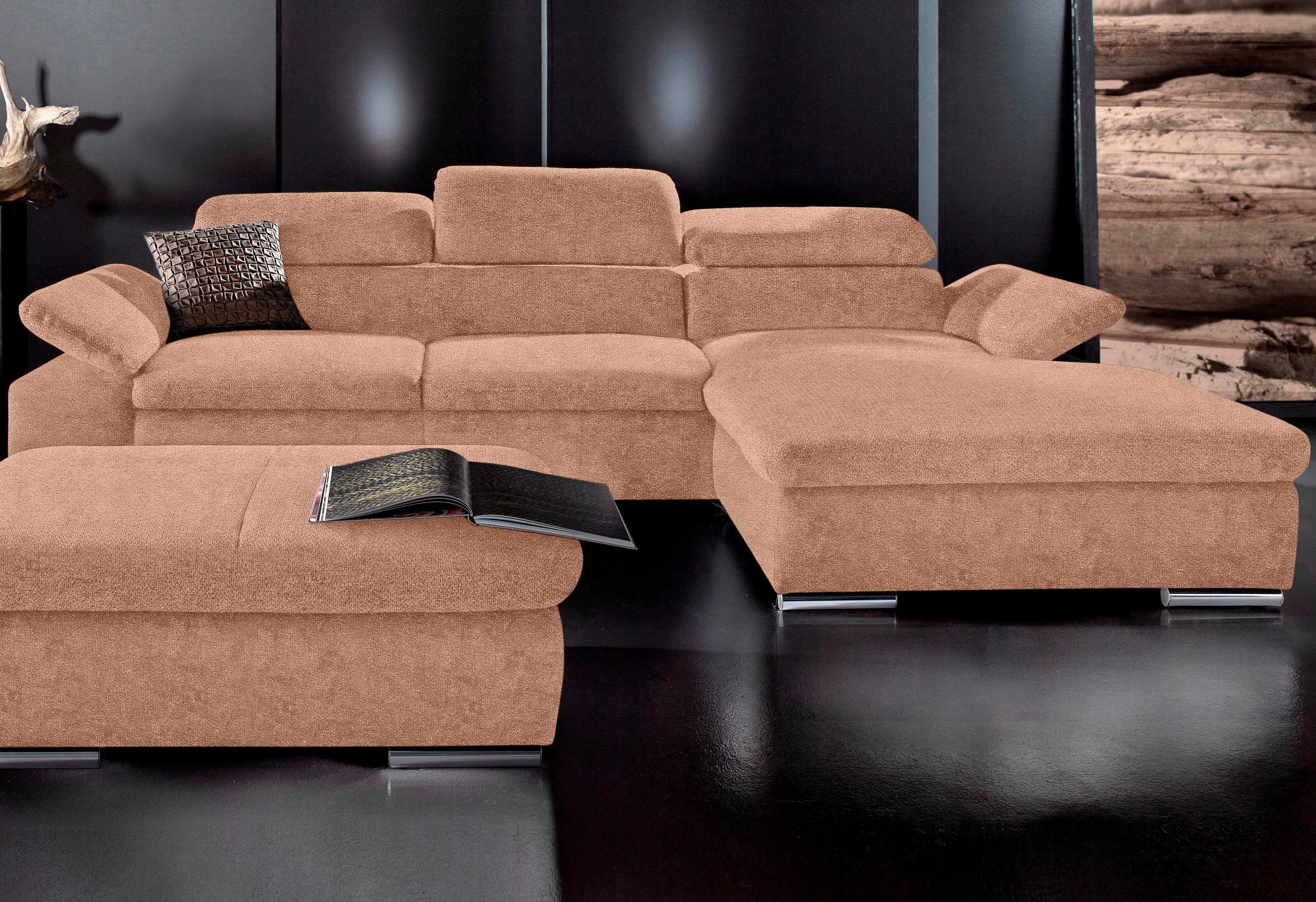 sit&more Ecksofa "Alcudia L-Form" wahlweise mit Schlaffunktion
