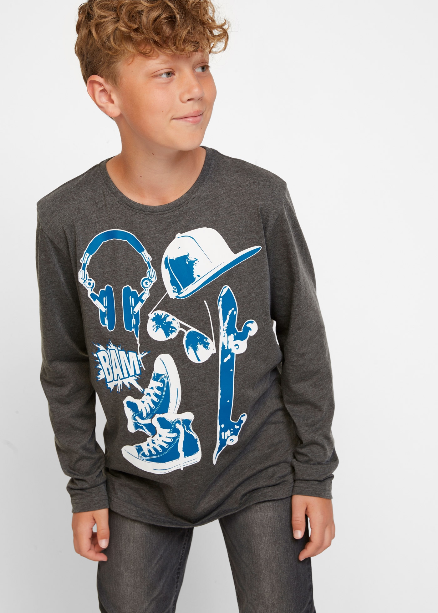 bonprix Langarmshirt Packung, 2 tlg.