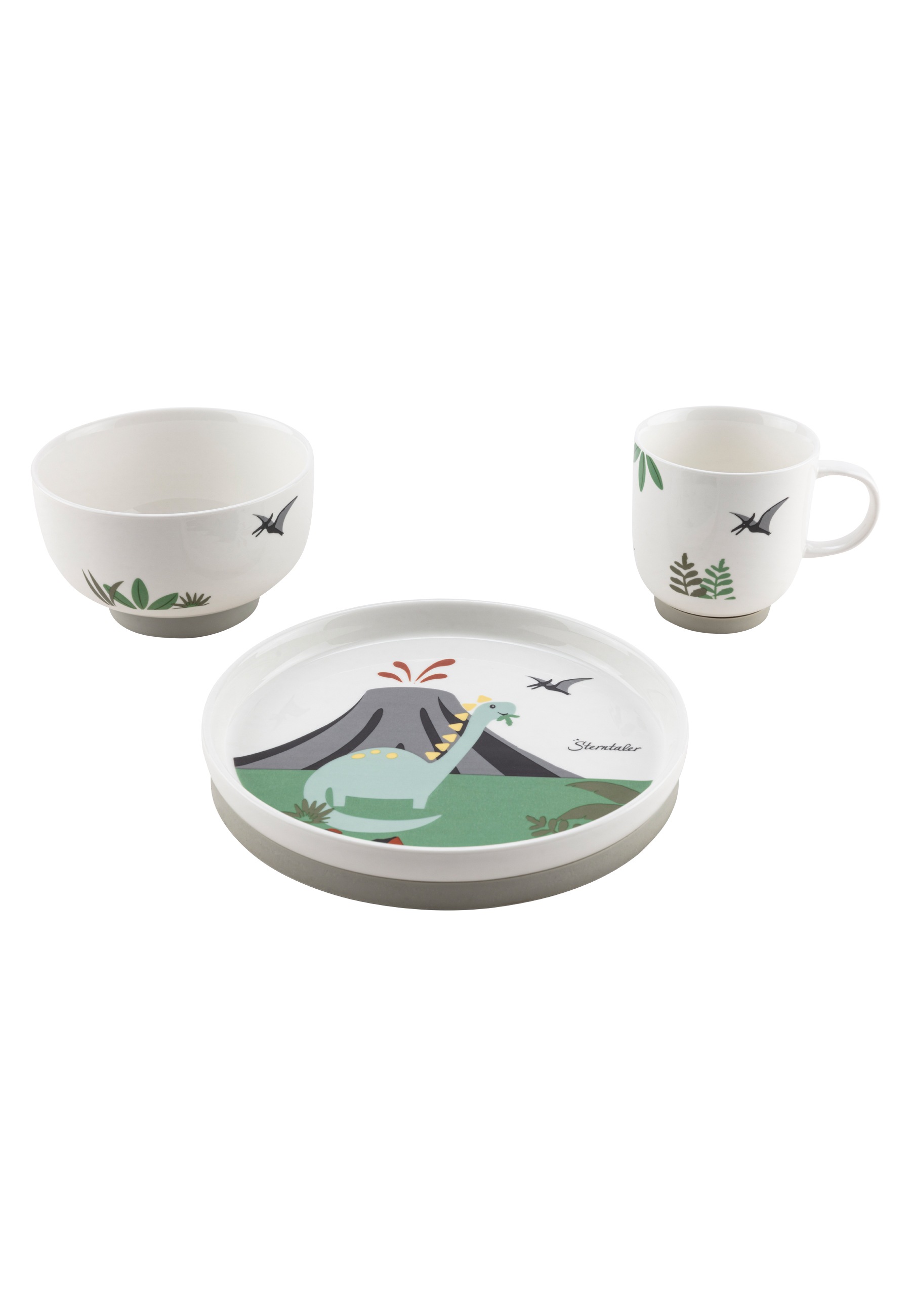 Sterntaler® Kindergeschirr-Set »Geschirrset Porzellan DINORexi«