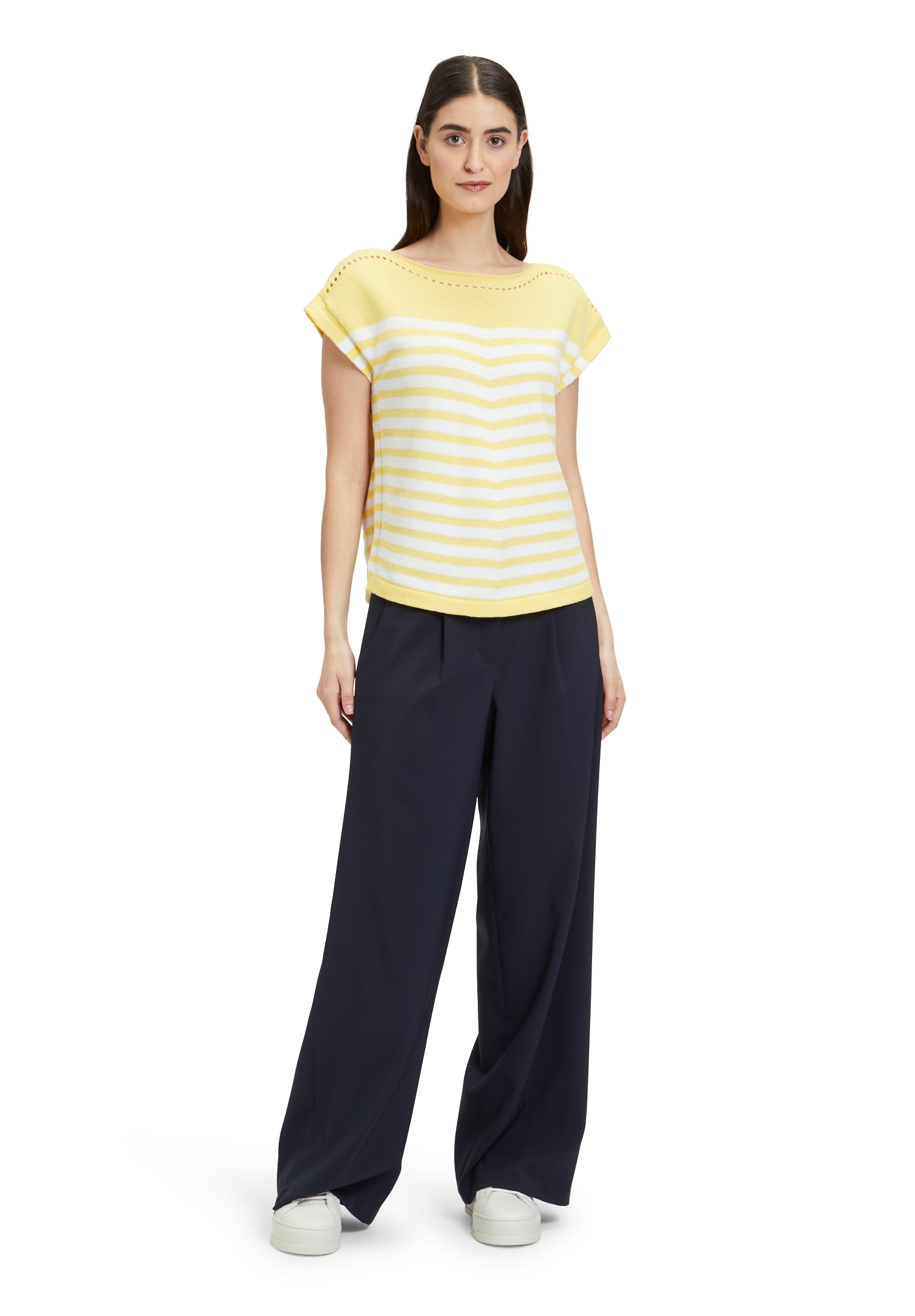 Betty Barclay Kurzarmpullover »Strick-Top mit Ringel«