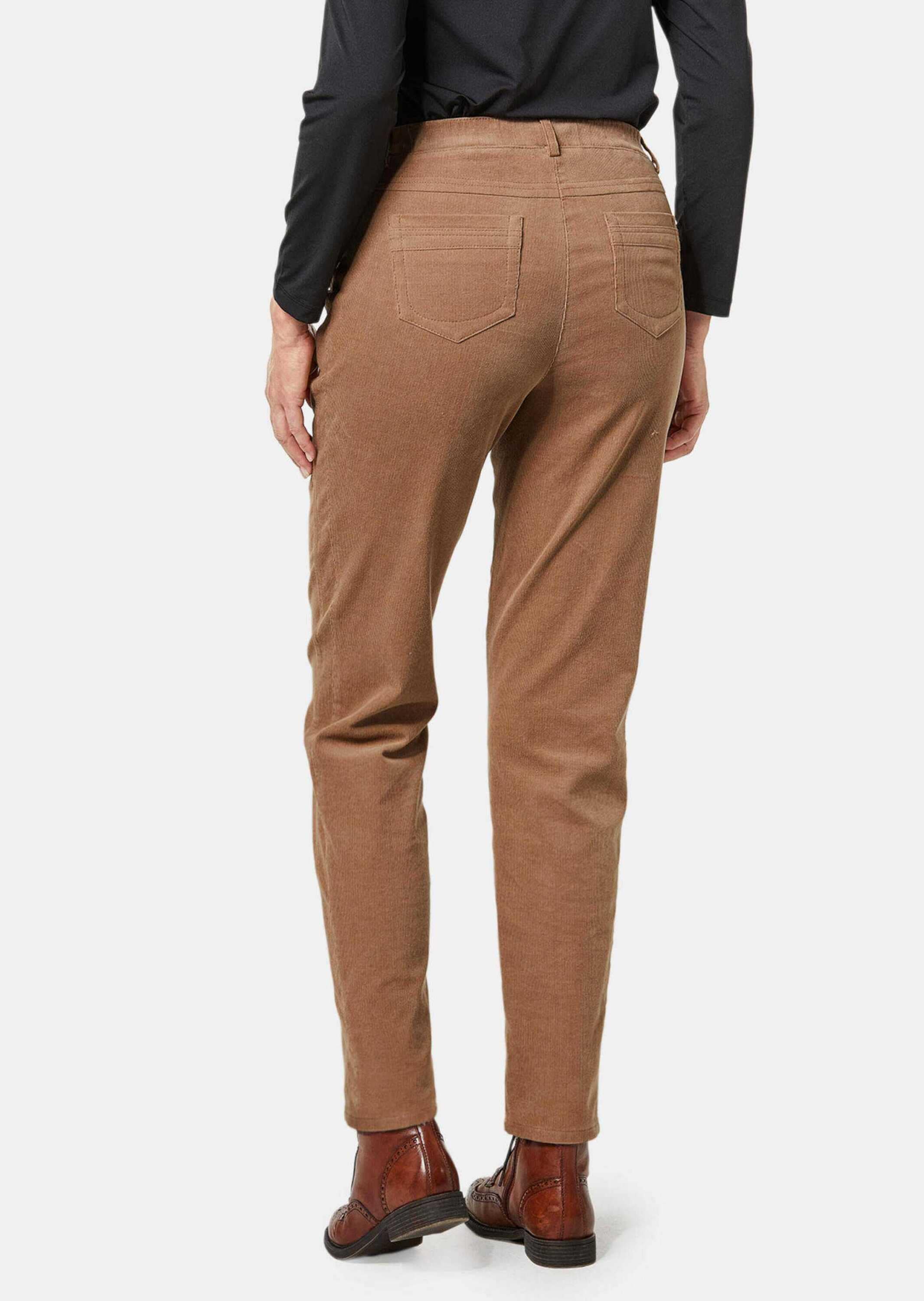 GOLDNER Schlupfhose »Cordhose LOUISA Supersofte Cordhose LOUISA mit aufwendiger Schnittführung«
