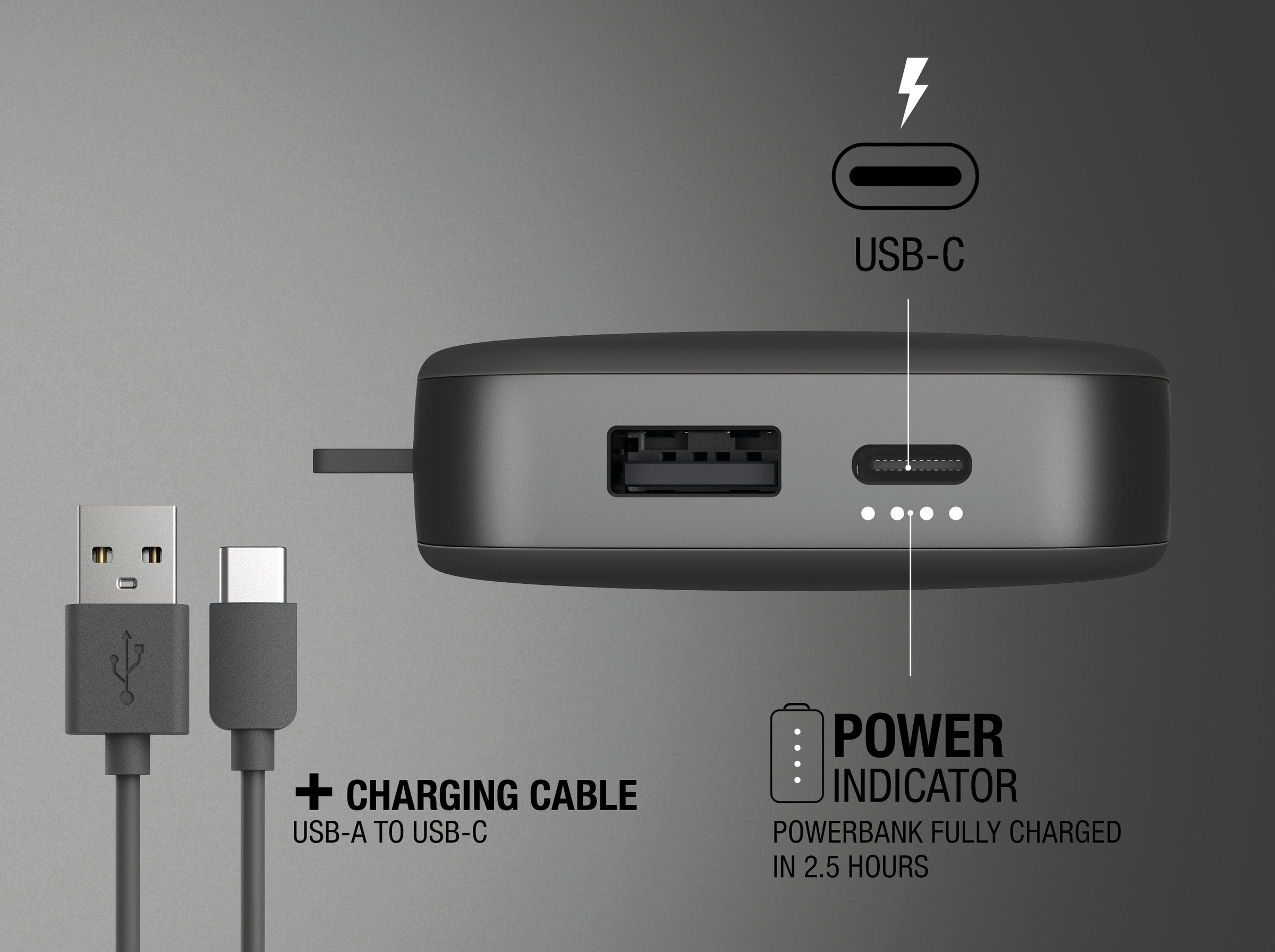 Fresh´n Rebel Powerbank »Power Pack 12000mAh mit USB-C, Ultra Fast Charge & 20W PD«