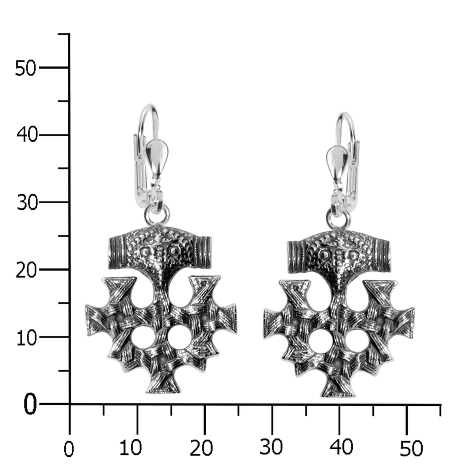 OSTSEE-SCHMUCK Paar Ohrhänger »- Hiddensee 25 x 23 mm - Silber 925/000 - ,«