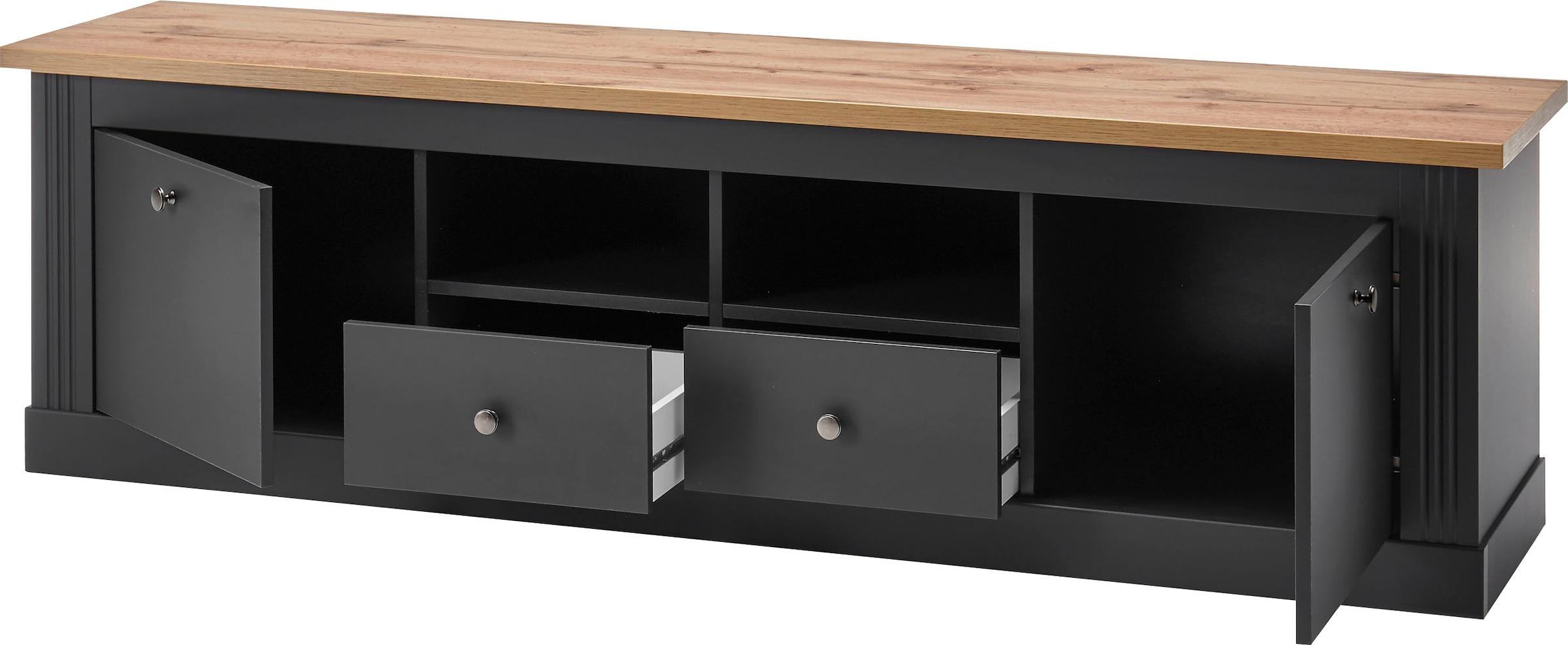 Home affaire Lowboard »Westminster BESTSELLER!«, (Breite ca. 180cm), in romantischem Landhausstil
