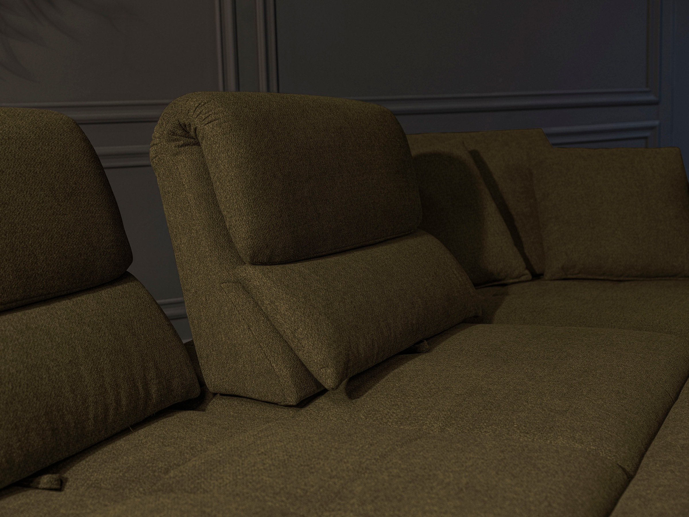 alina Ecksofa »Louis« Breite 260 cm, Rückenlehnenverstellung, wahlweise mit Bettfunktion